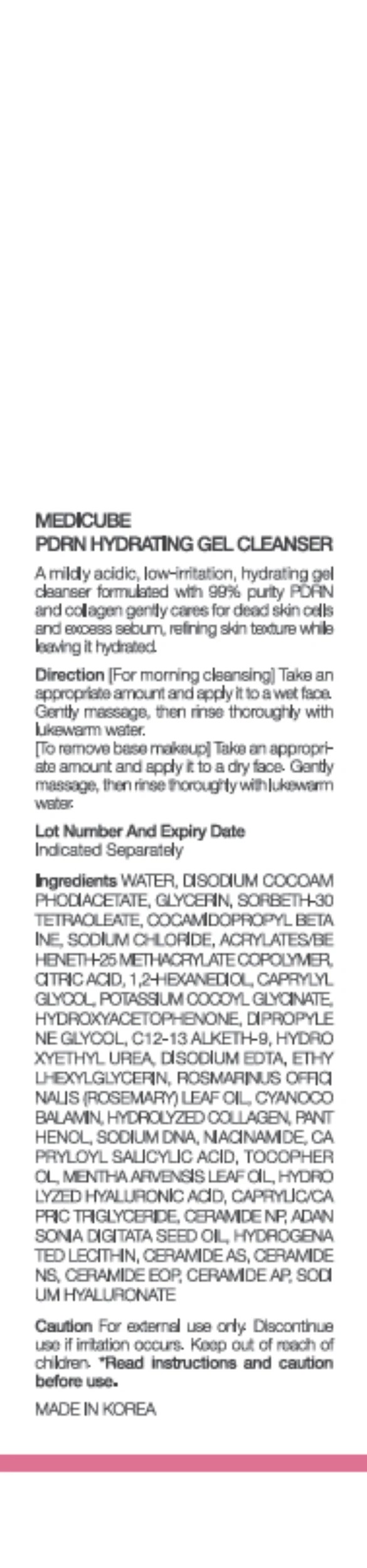 2 Medicube PDRN Hydrating Gel Cleanser 200ml - 99% High Purity Salmon PDRN, 2 of 4