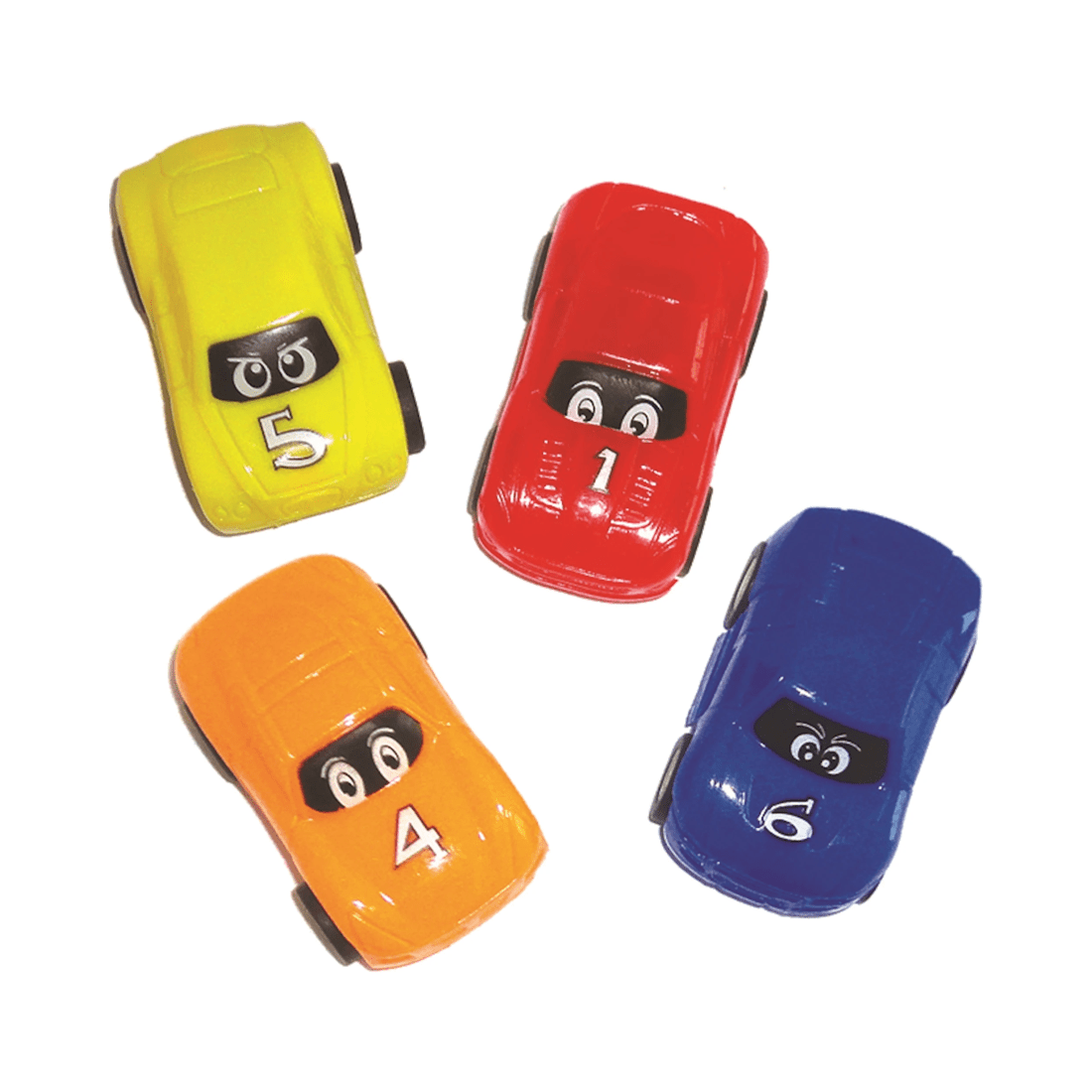 1 Artwrap Mini Pull Back Racing Cars Pack of 4, 1 of 2