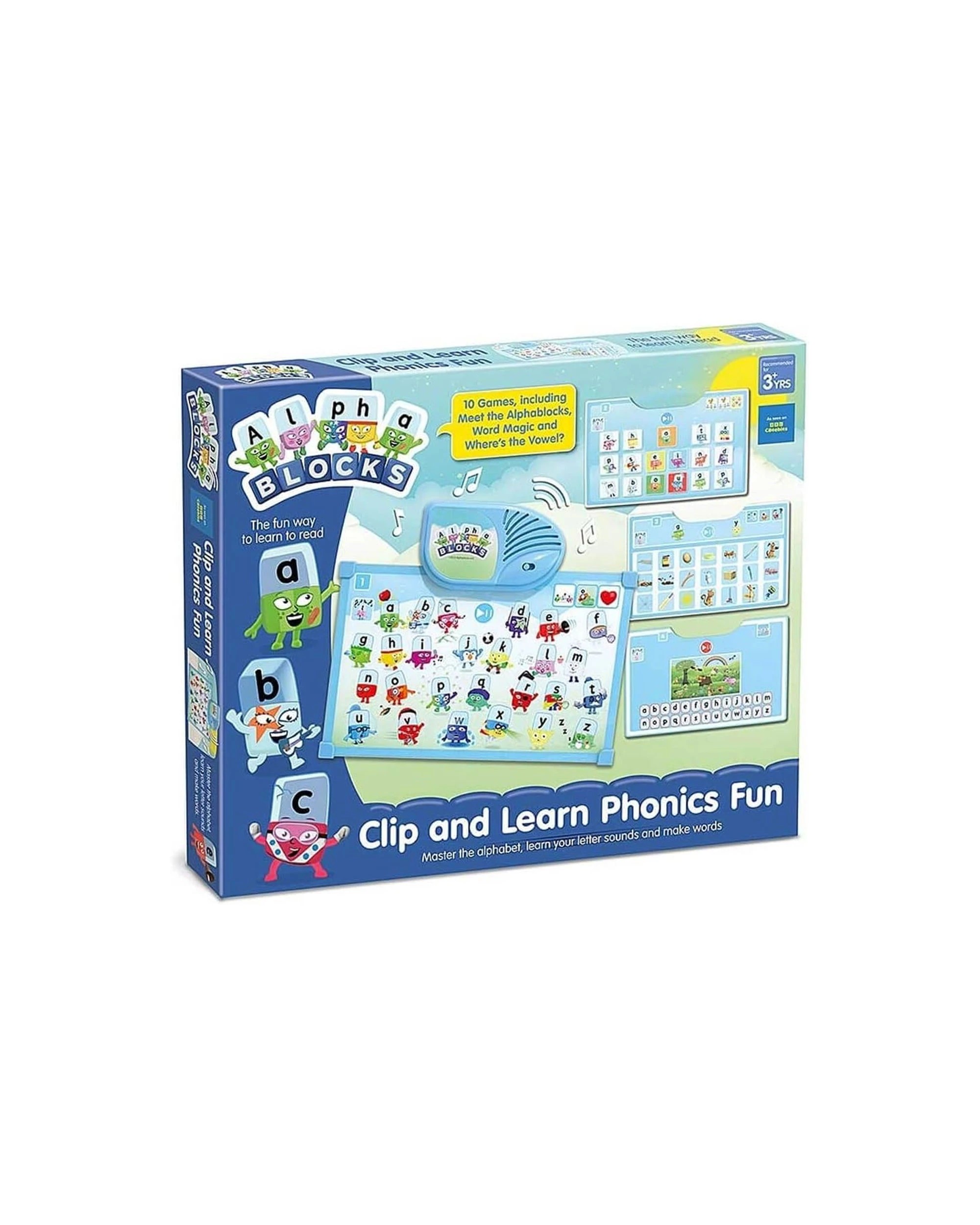 1 Alphablocks - Clip & Learn Phonics Fun, Kids Reading Activity Game, Learning Resource, Ages 3+ - Blue, 1 of 4