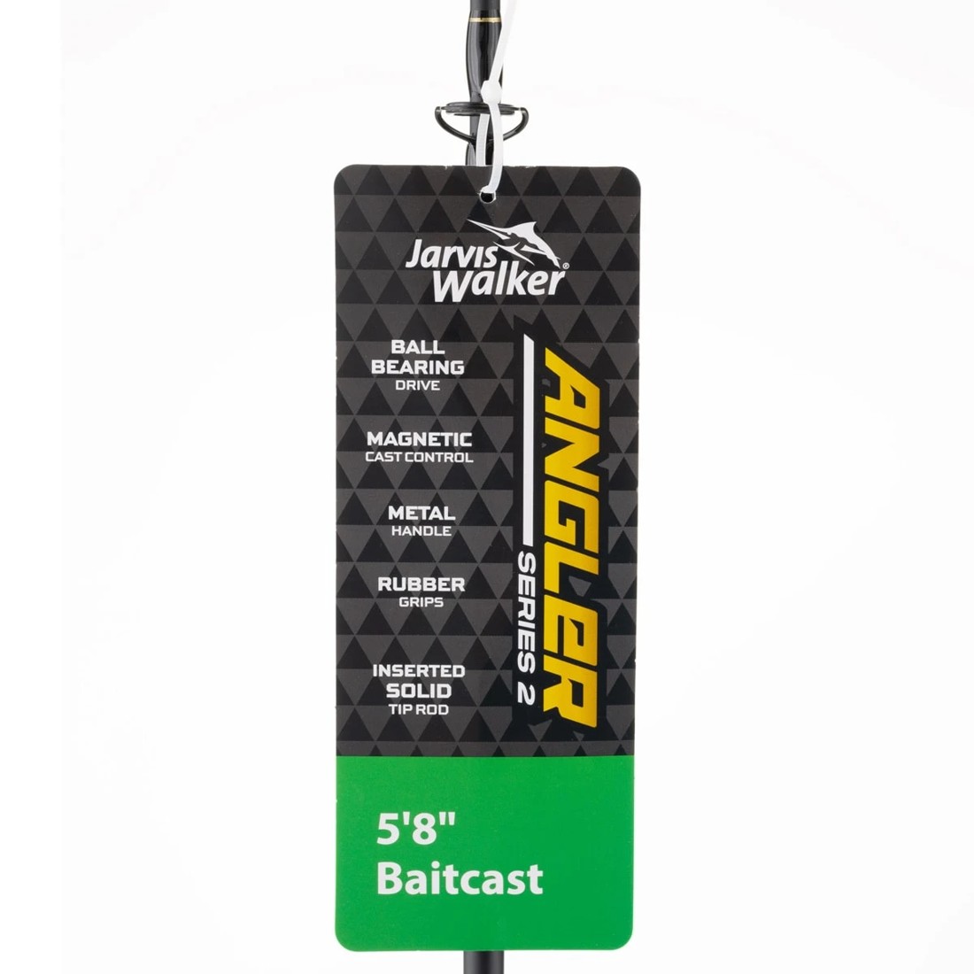 8 Jarvis Walker Angler Series 2 Baitcaster Combo - 5.8ft., Black and Grey, 8 of 9