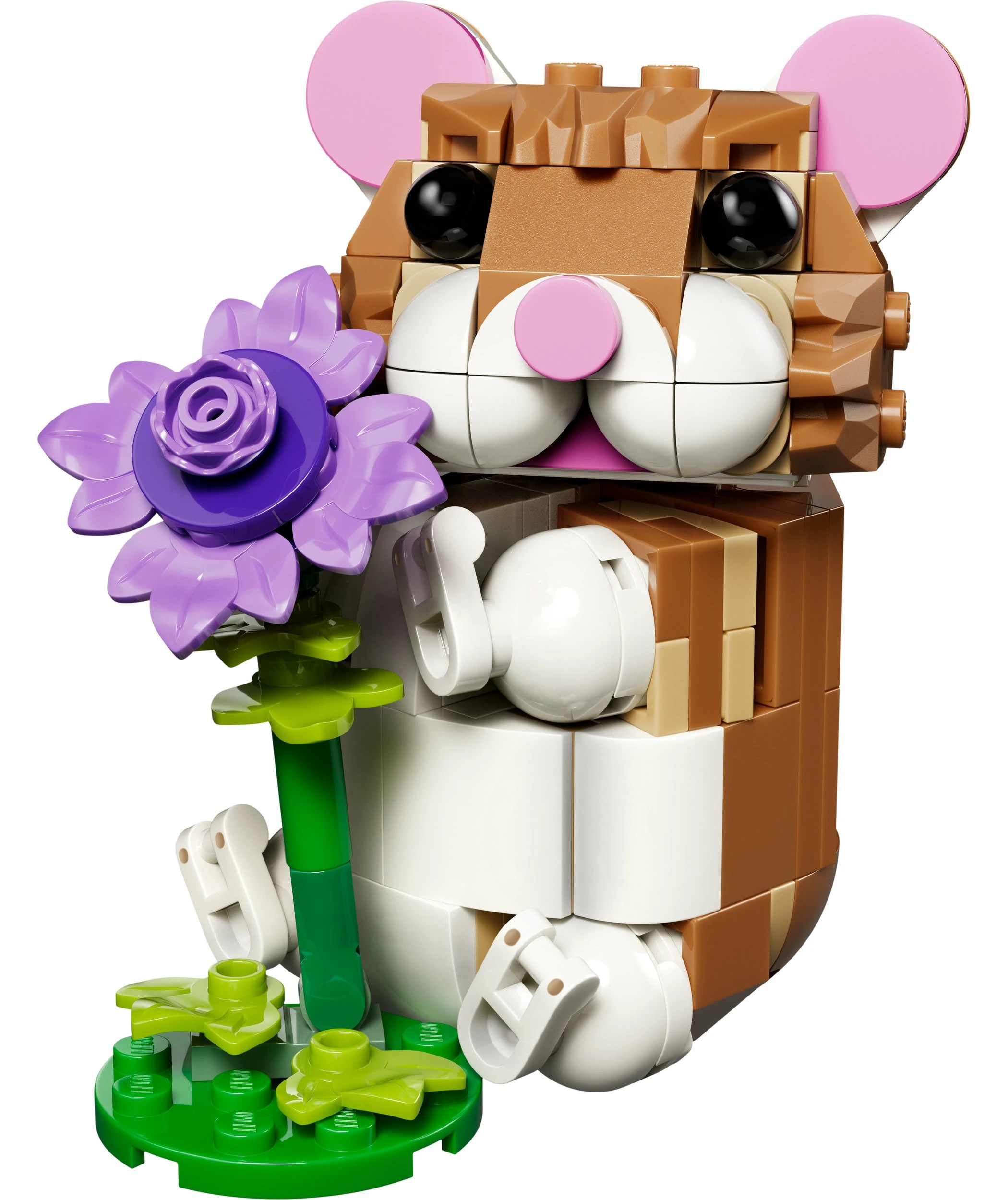 2 LEGO Creator 3 in 1 Cute Hamster with a Flower 31376, 2 of 10