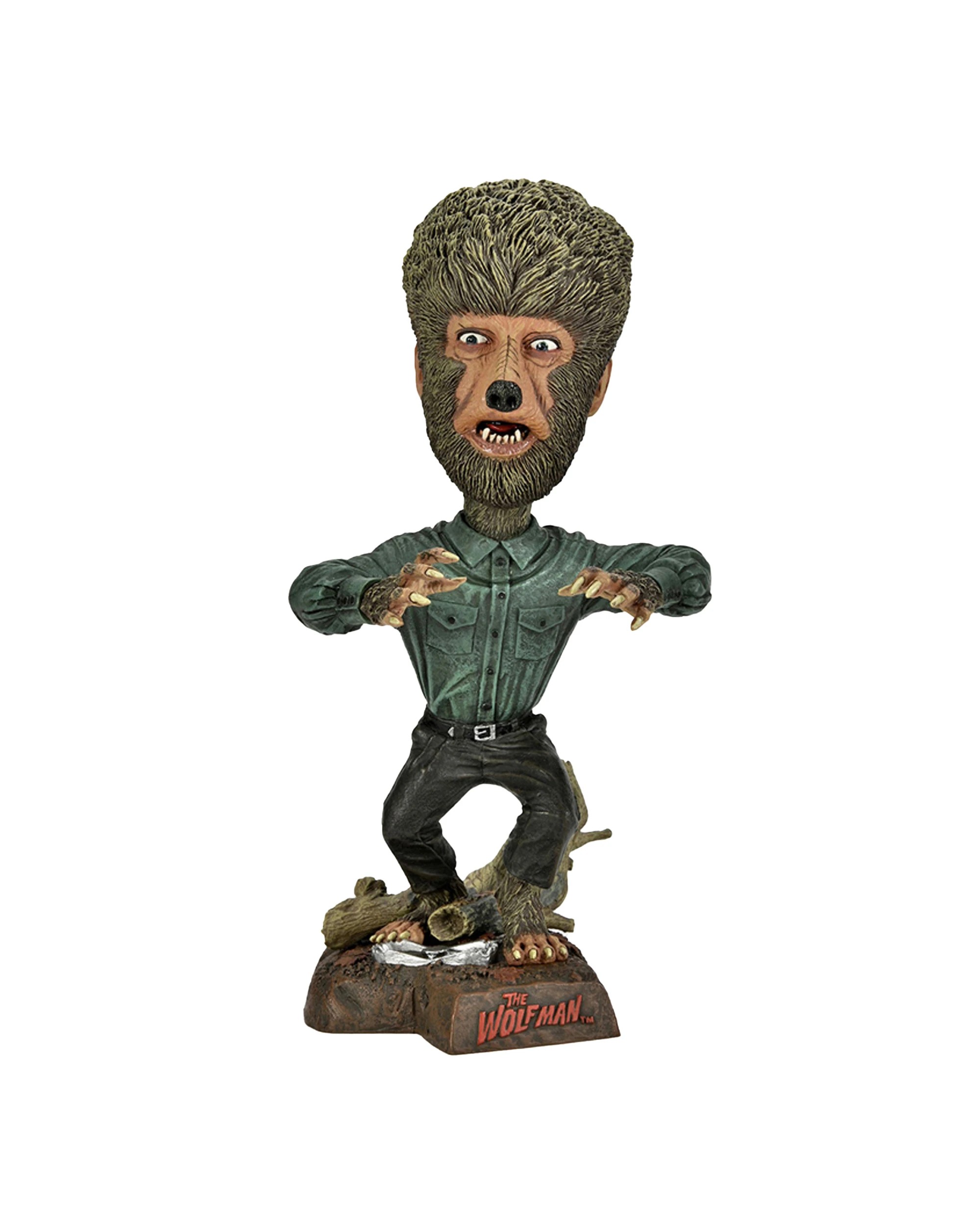 1 Neca Universal Monsters Wolf Man Head Knocker Figure Toy 8in - Multi, 1 of 2