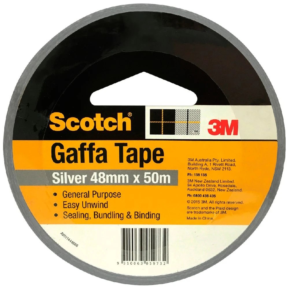 1 Scotch Gaffa Tape 48mm x 50m Silver, 1 of 2