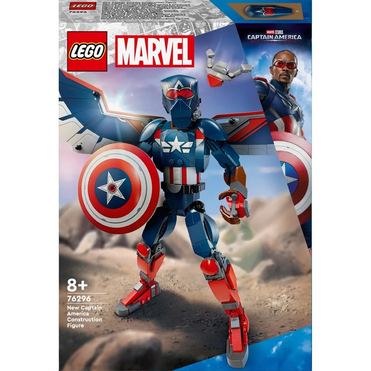 1 LEGO Marvel New Captain America Construction Figure 76296, 1 of 10