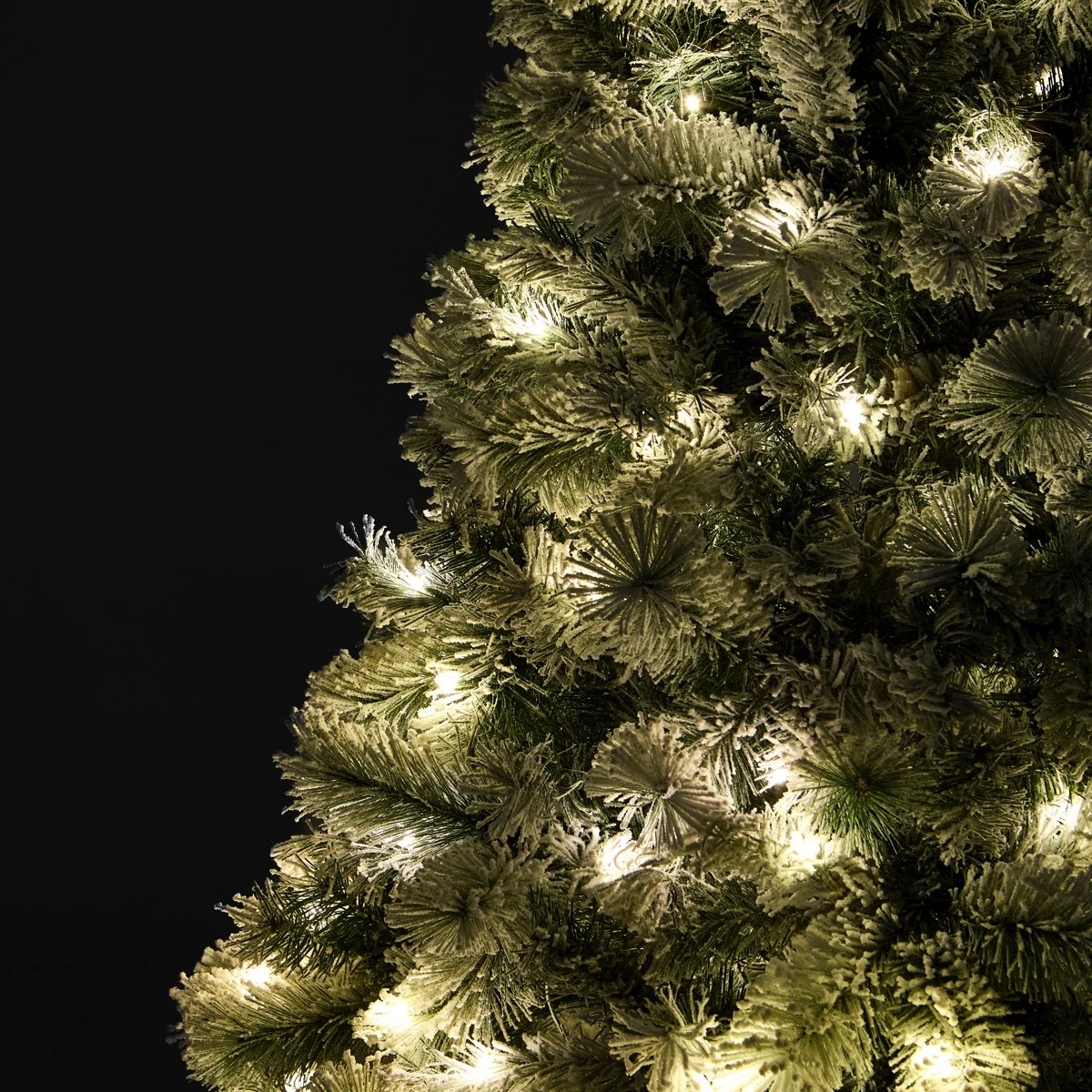 6 2.13m (7ft.) Snowy Prelit Christmas Tree, 6 of 7