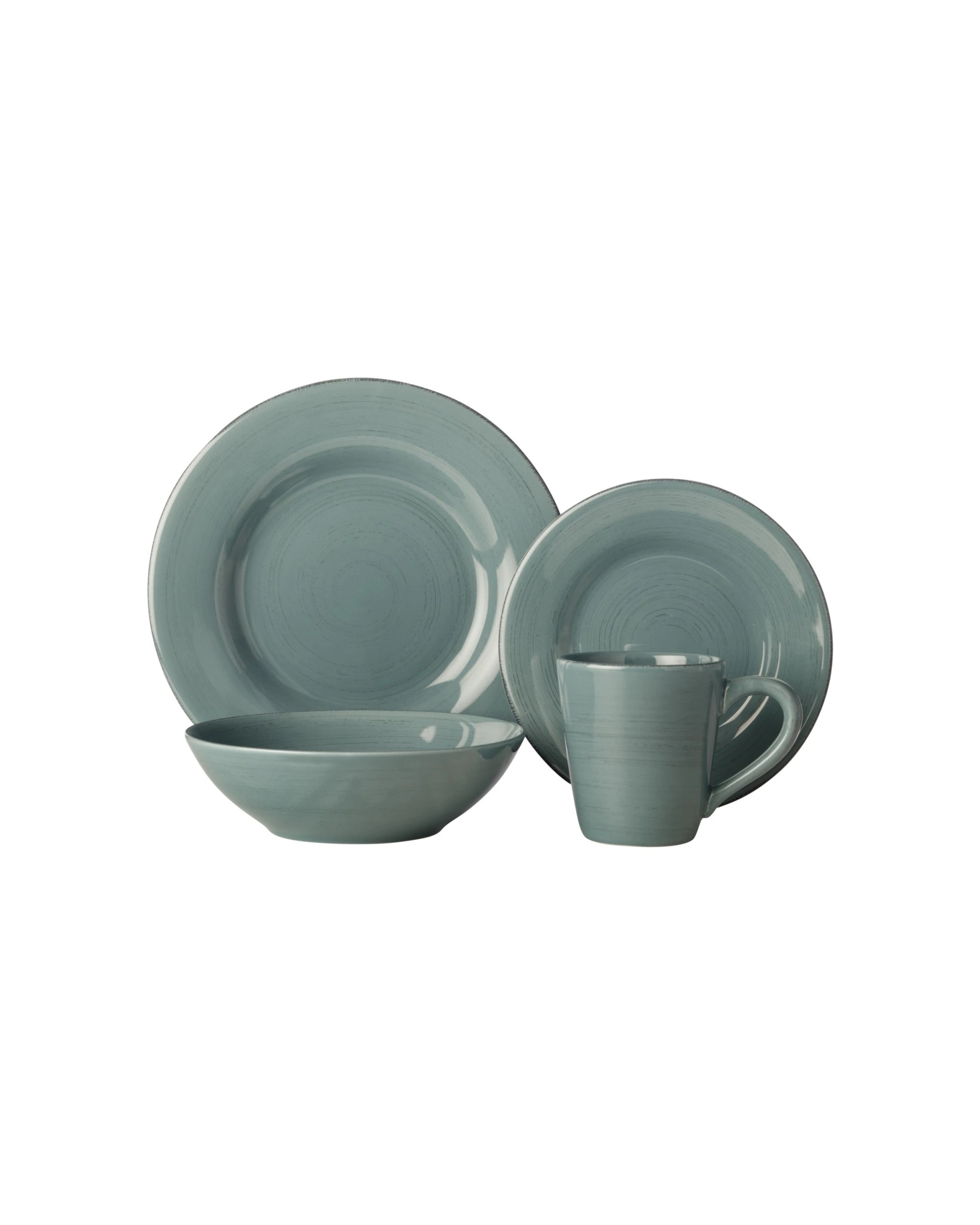 1 Casa Domani Portofino Complete 16 Piece Dinner Set Gift Boxed Tableware
 - Blue, 1 of 3