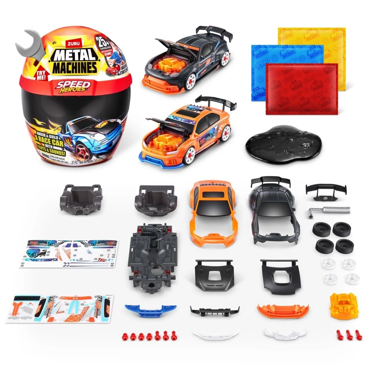 6 Zuru Metal Machines Speed Heroes - Assorted, 6 of 10