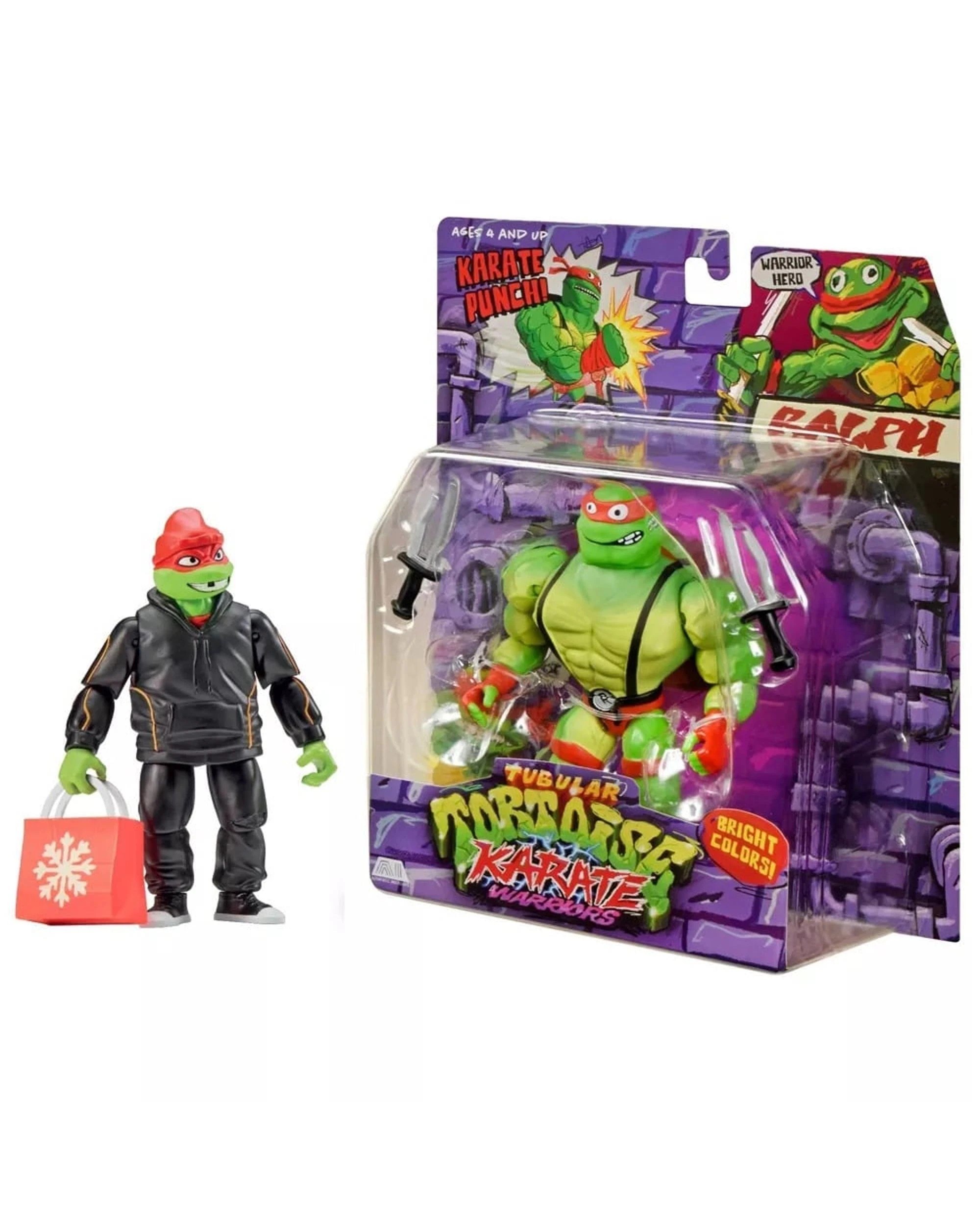 2 Teenage Mutant Ninja Turtles Mutant Mayhem Knockoff Knockout Raph and Ralph Action Figure 2 Pack, 2 of 7