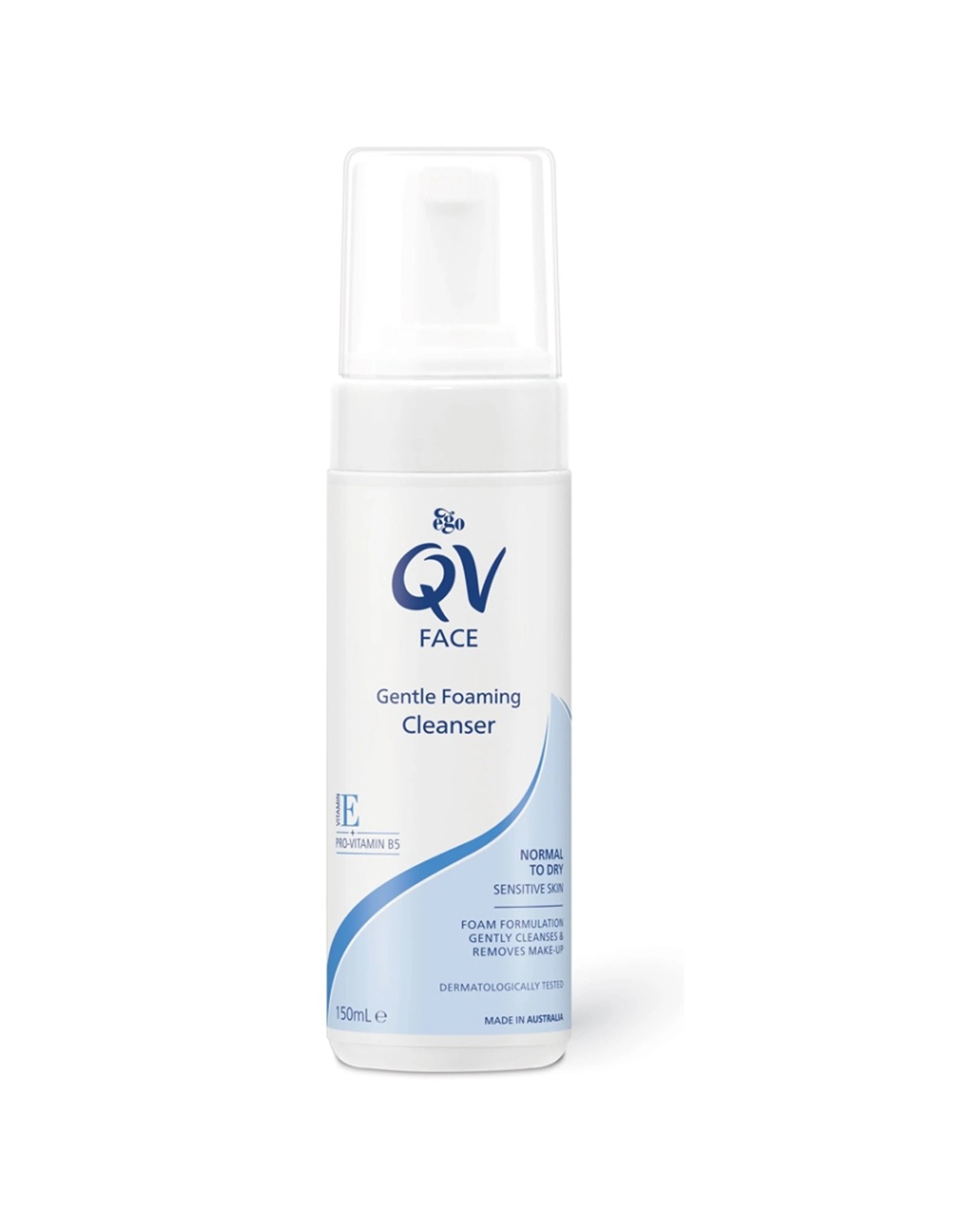 1 Ego QV Face Gentle Foam Cleanser Makeup Removal Skincare 150ml, 1 of 1