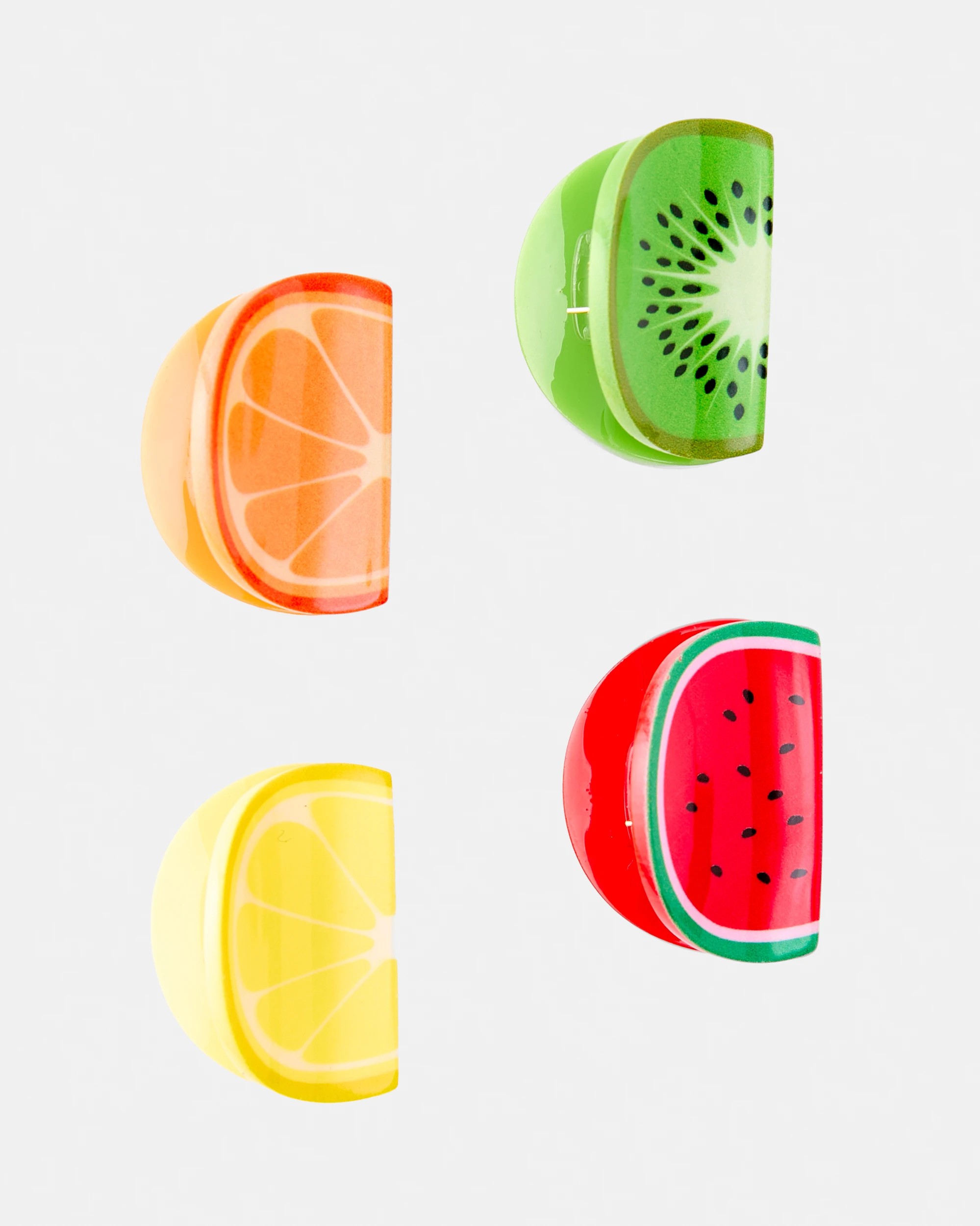 1 4 Pack Mini Fruit Slice Claw Hair Clips, 1 of 3