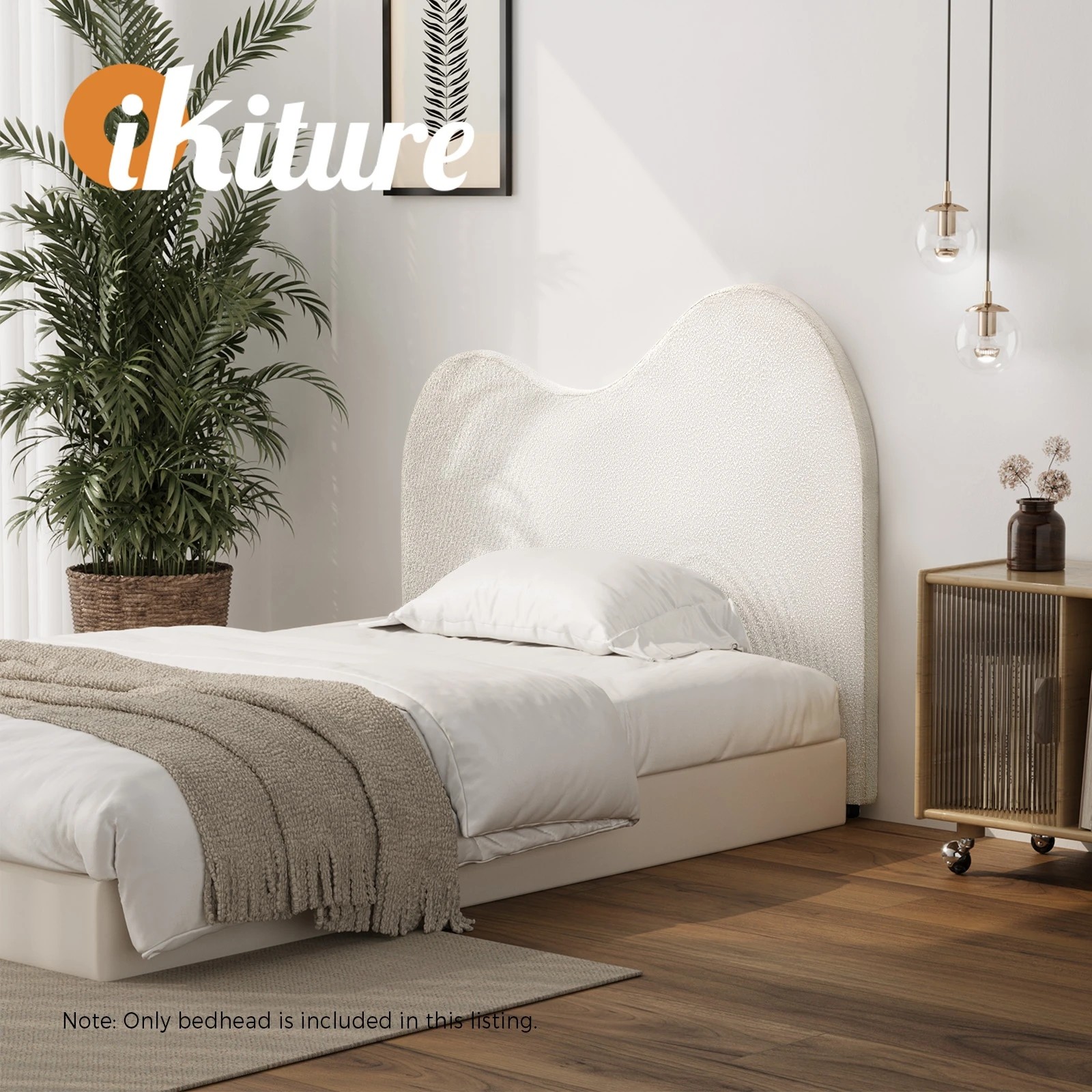 5 Oikiture Bed Head Single Size Headboard Bedhead
 - White, 5 of 10