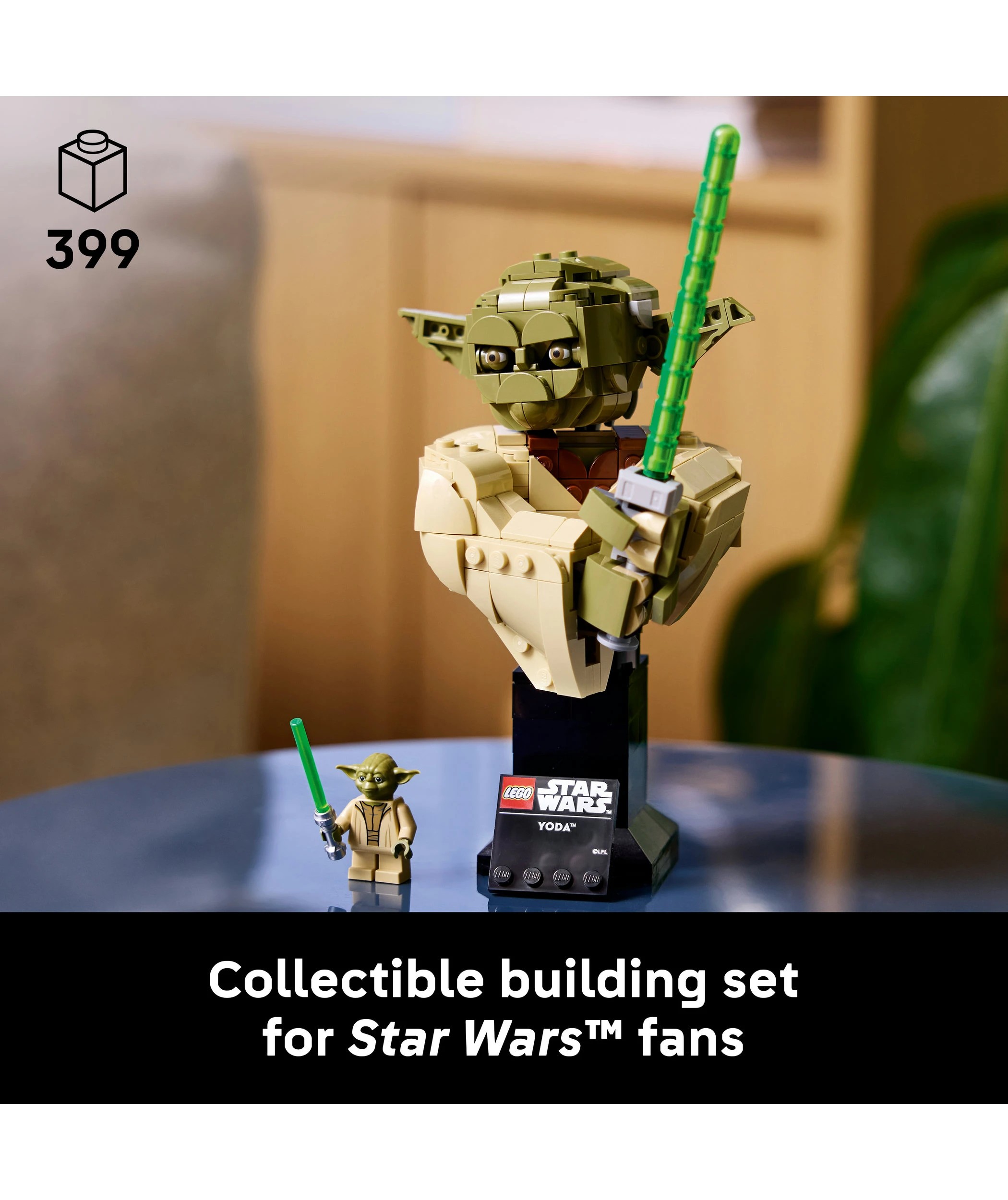 3 LEGO Star Wars Yoda Bust 75438, 3 of 10