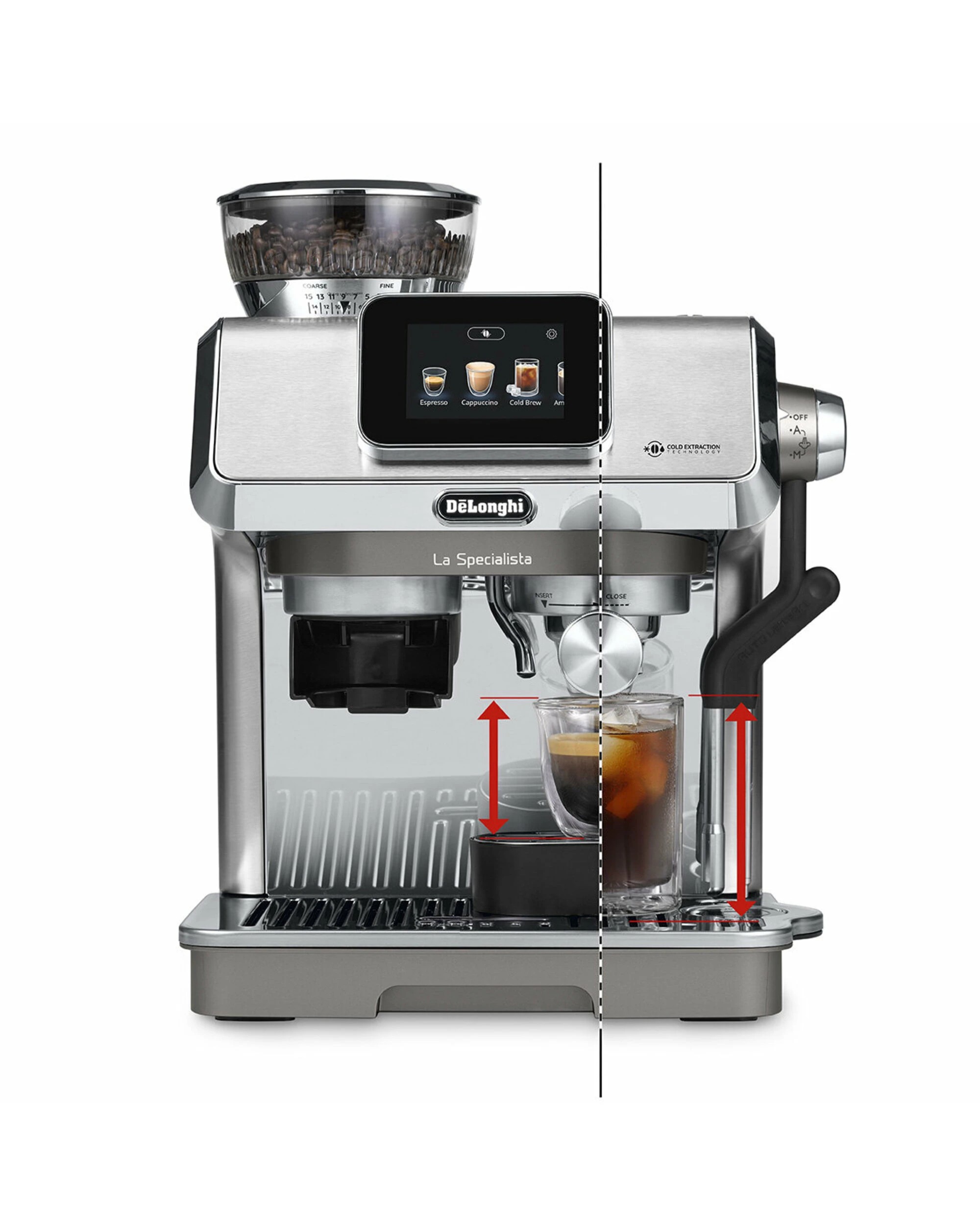 3 De'Longhi La Specialista Touch Manual Coffee Machine, 3 of 5