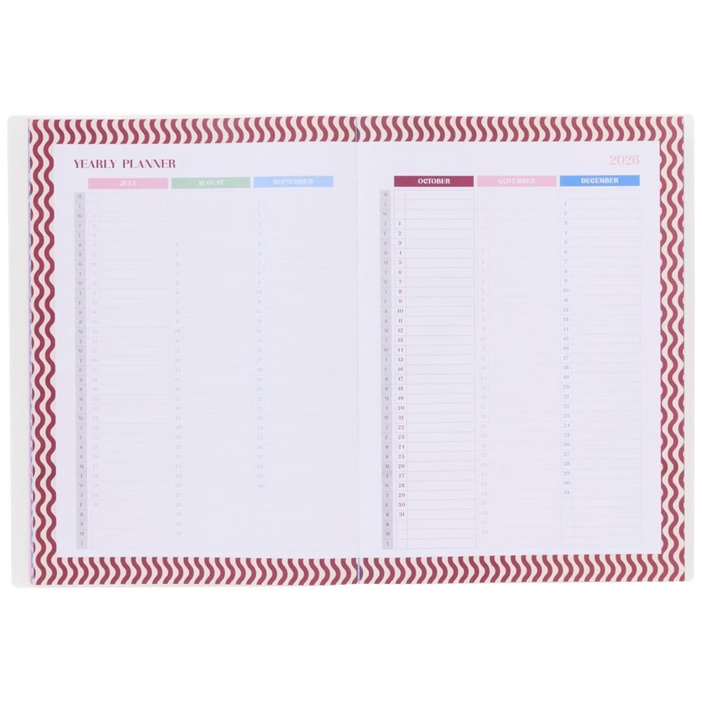 7 Otto A4 Week to View Geo FY26/27 Diary Green, 7 of 7