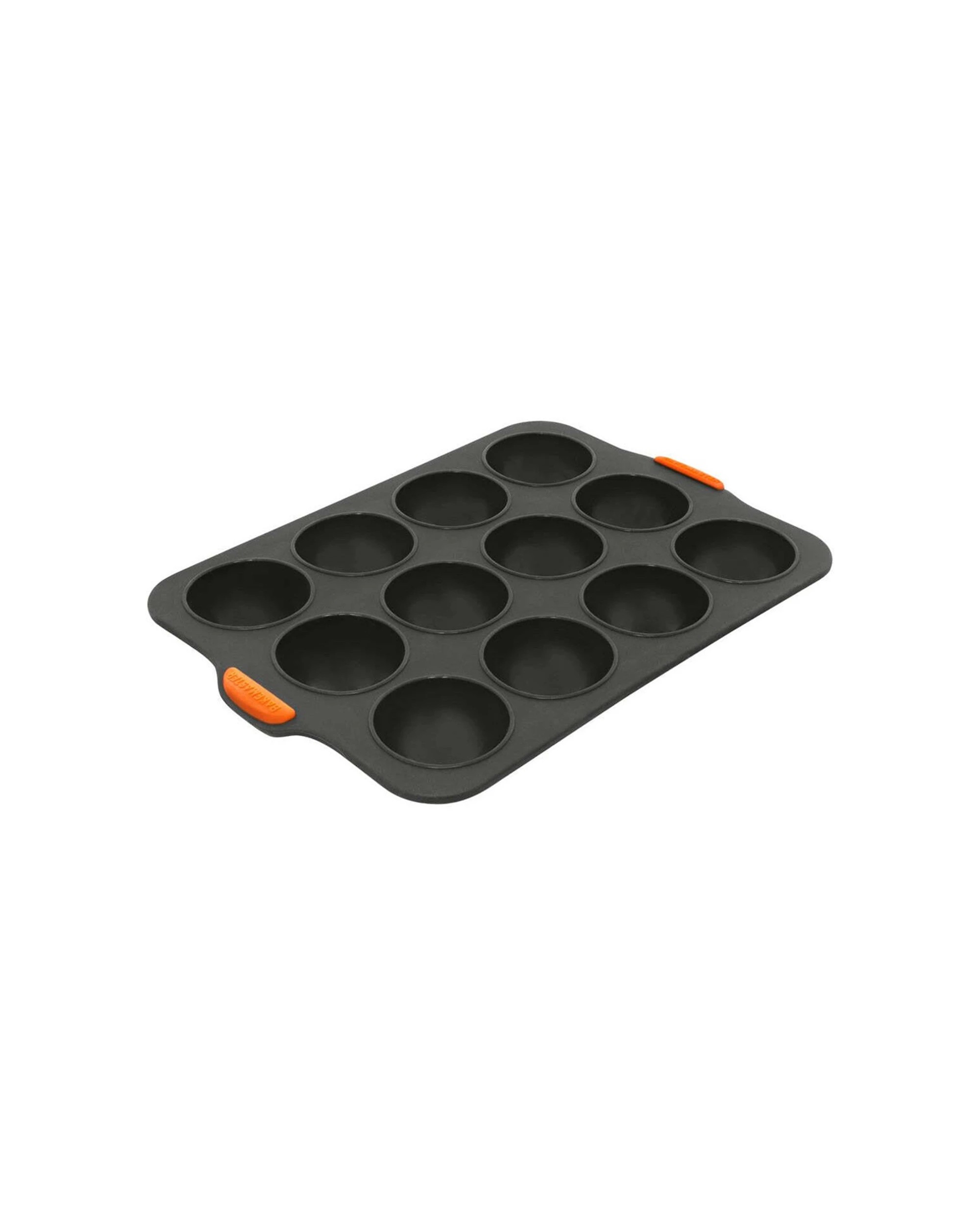 1 Bakemaster Silicone 12 Cup Dome Tray Non Stick Reinforced Steel Oven Safe - Grey, 1 of 1