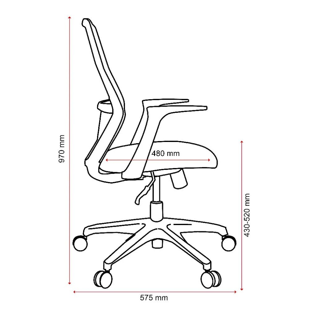 7 Buro Mondo Soho Chair Grey Ergonomic Chairs and Desk Chairs, 7 of 9