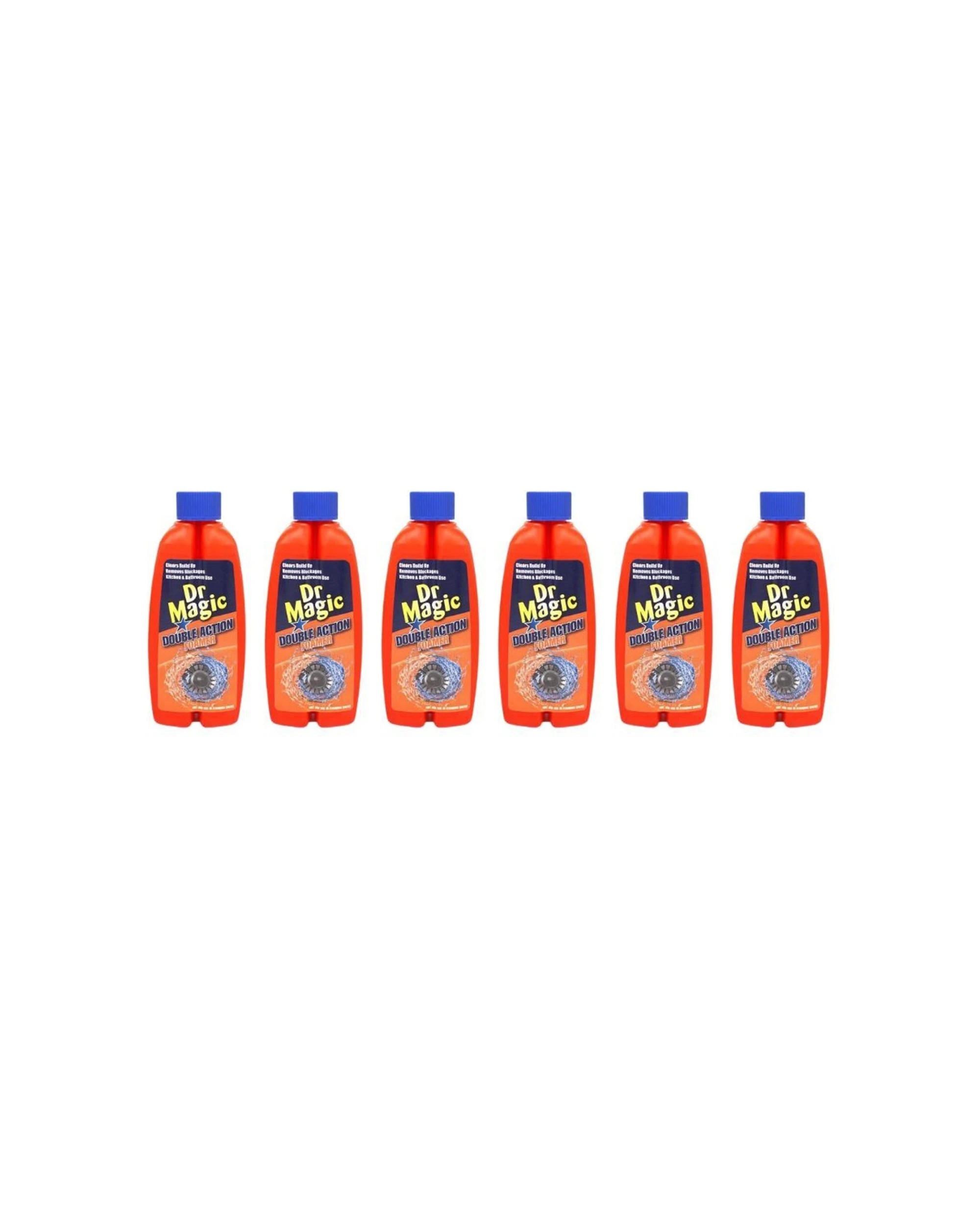 1 Dr Magic 6PK Double Action Foamer Drain Cleaner Liquid Cleaning Detergent 500ml - Multi, 1 of 2