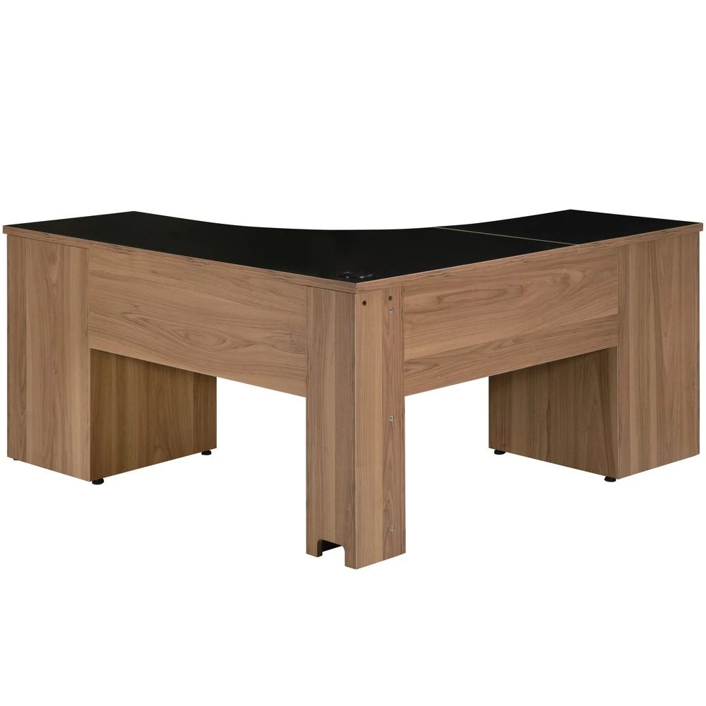 5 Washington 1500 x 1500mm Corner Workstation Black Walnut Desks, Tables and Workstations, 5 of 10