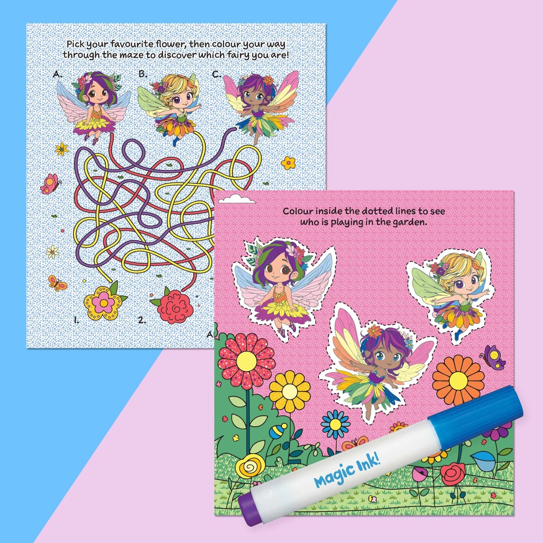 4 INKredibles Magic Reveal Fairy Garden Mess Free Magic Ink Pictures! - Book, 4 of 5