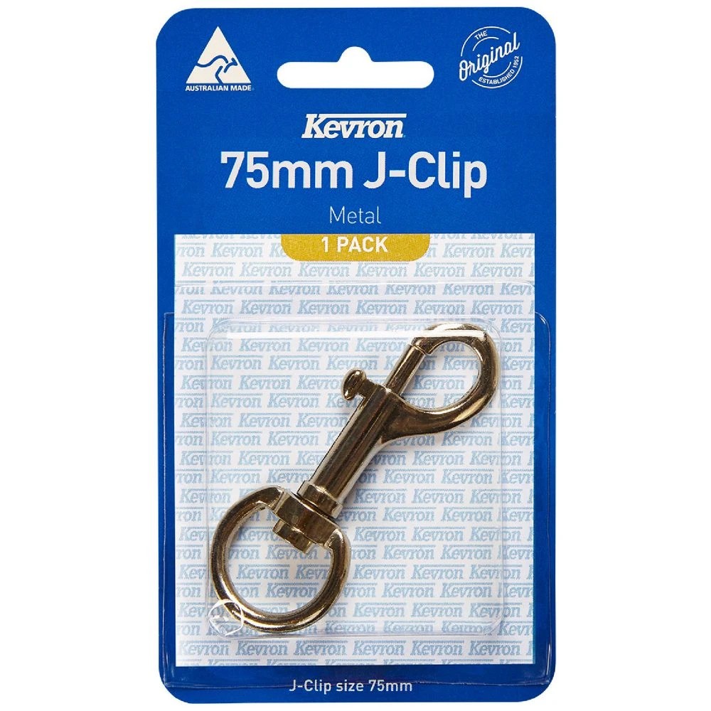 1 Kevron Metal J Clip 75mm, 1 of 2