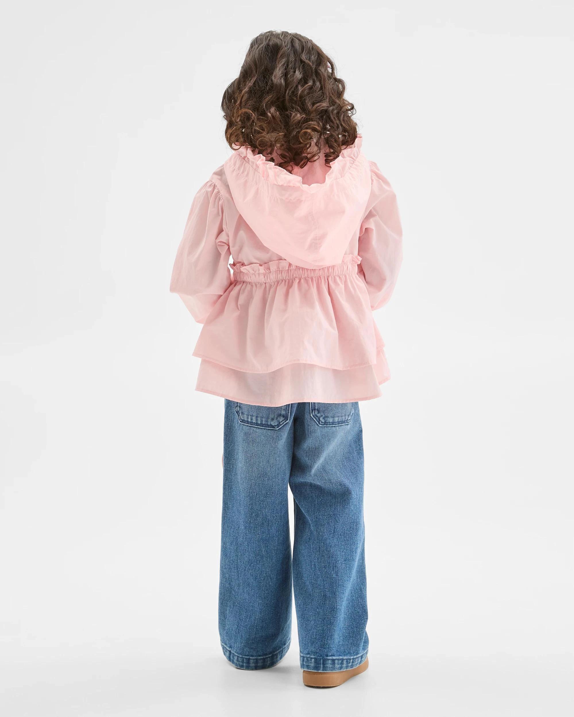 5 Target Kids Water Repellent Long Sleeve Frill Jacket PINK SOLID, 5 of 7