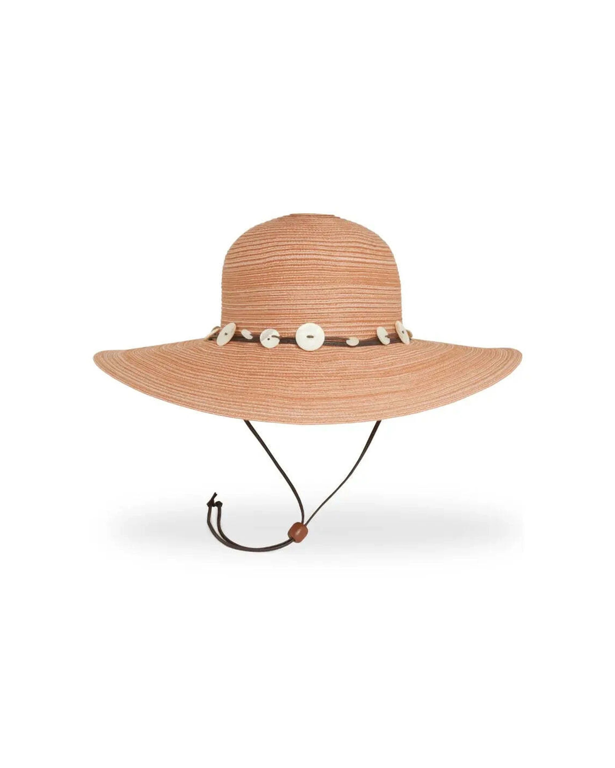 1 Sunday Afternoons Caribbean Hat UPF 50+ Shell Hatband Travel Packable Coral - Pink, 1 of 1