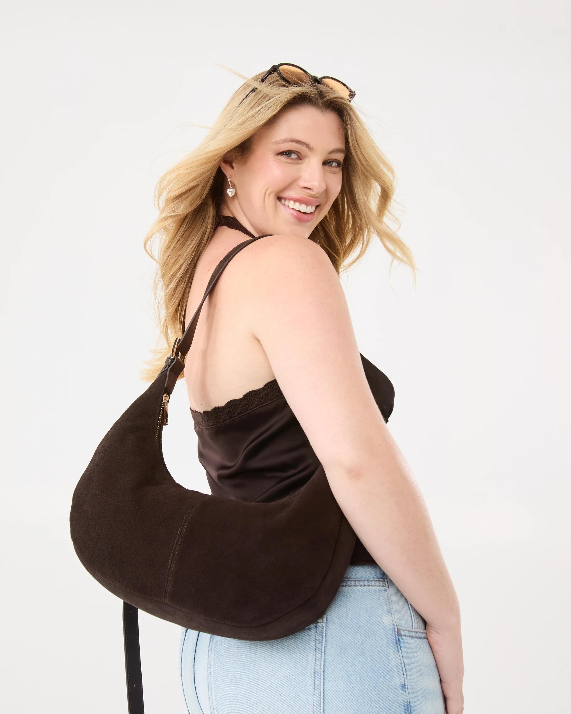 8 Leather Crossbody Bag Deep Fudge, 8 of 9