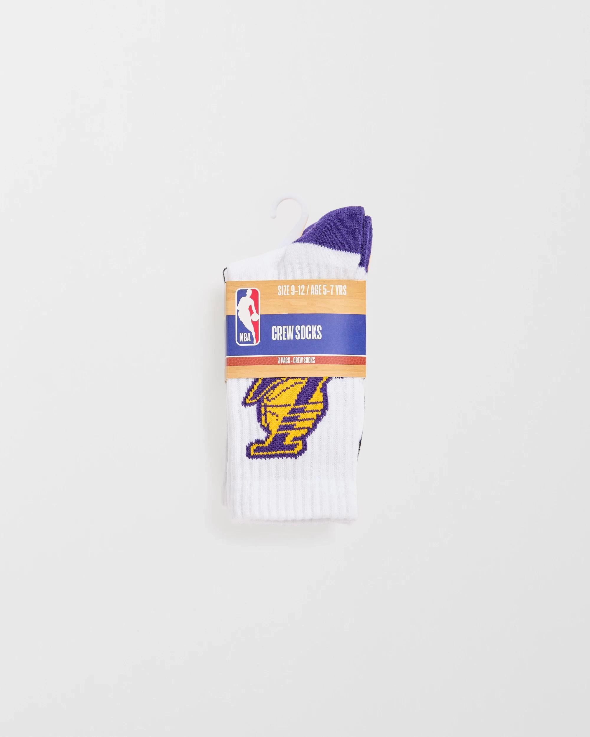3 NBA 3 Pack Crew Socks LA LAKERS, 3 of 3