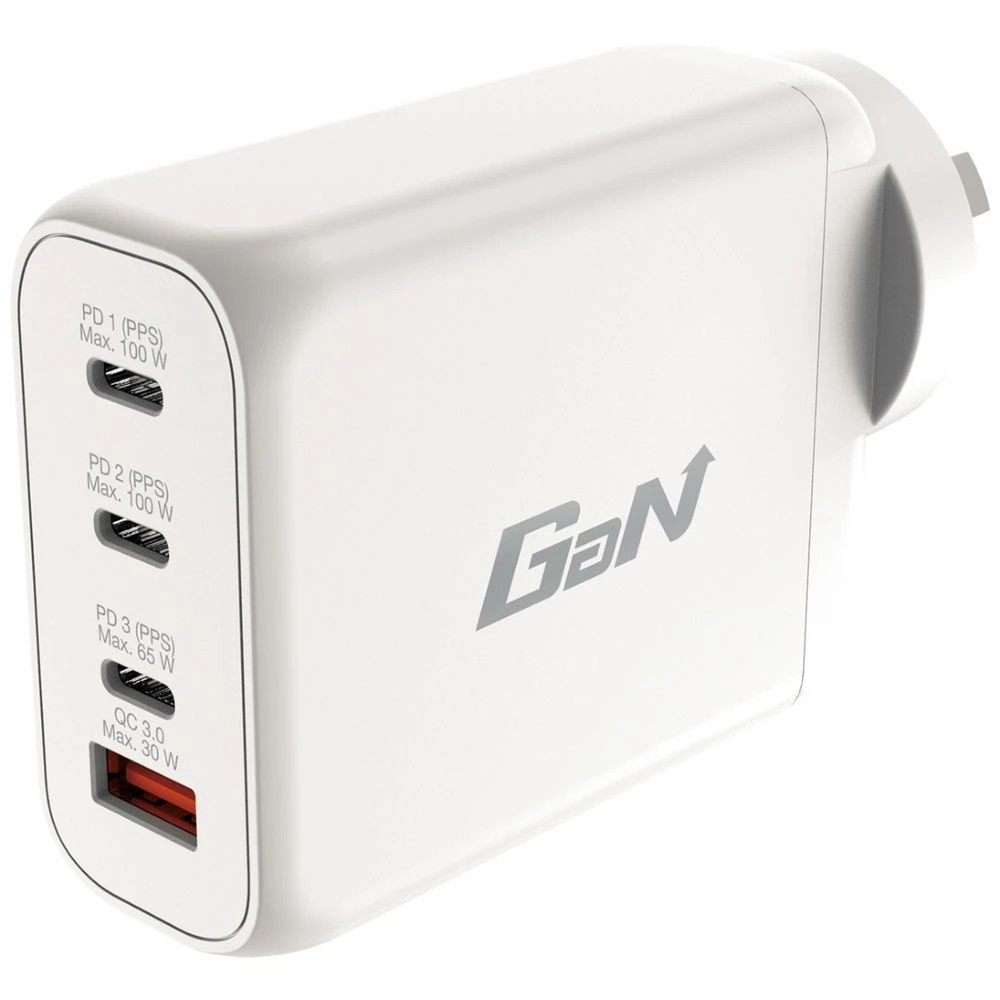 2 Verbatim GaN Wall Charger 3 x USB-C 1 x USB-A 100W White, 2 of 6
