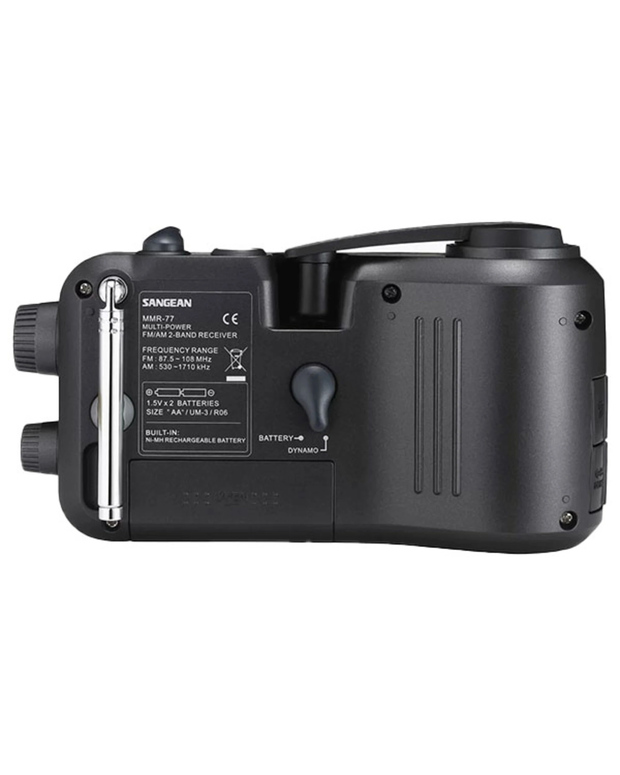 4 Sangean MMR-77 AM/FM Multi Powered Radio - Black, 4 of 5