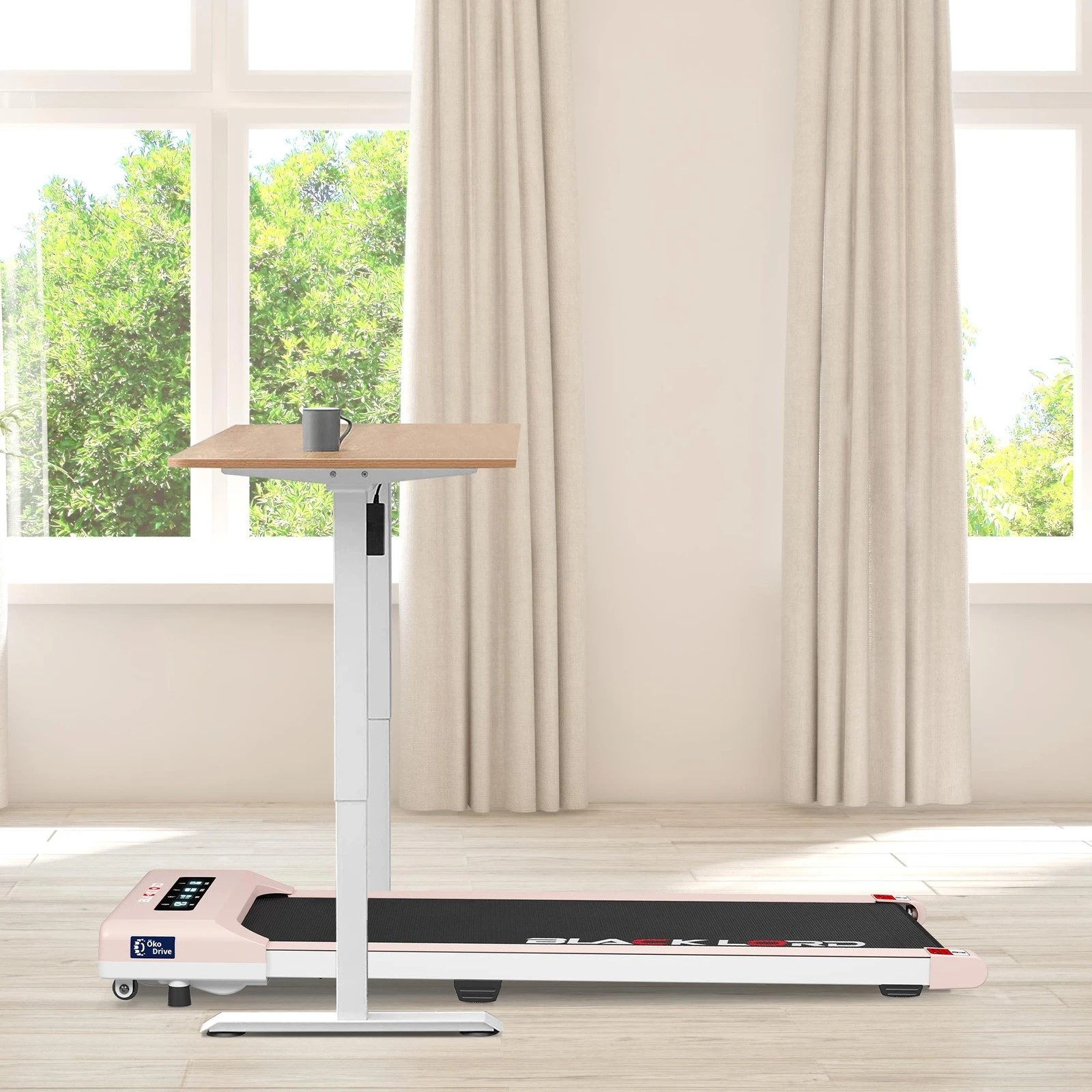 10 Black Lord Treadmill Electric Walking Pad Under Desk Home Gym 40cm Belt - Pink, 10 of 10