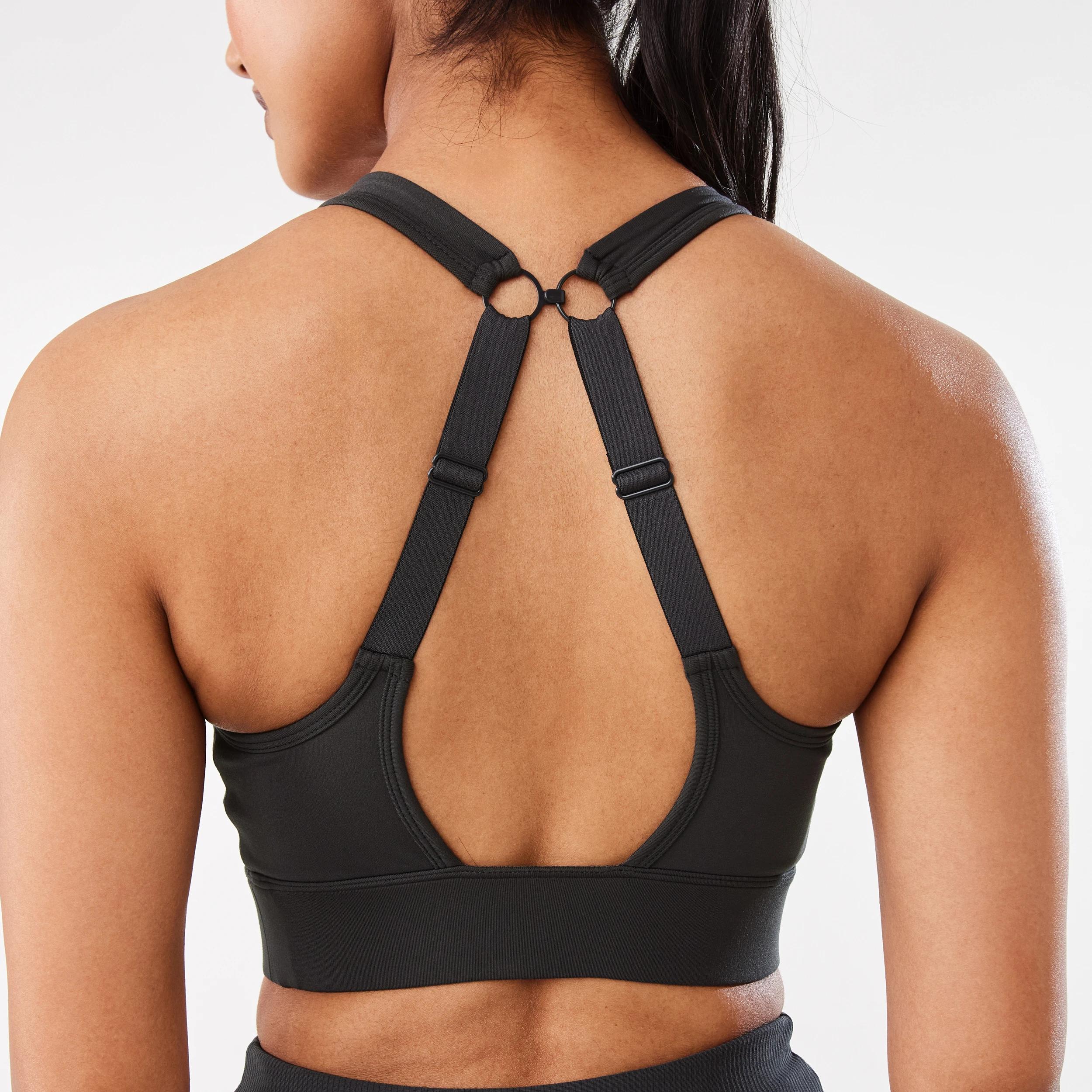 8 Active Womens Performance Crop Top DARKISH GREY, 8 of 10
