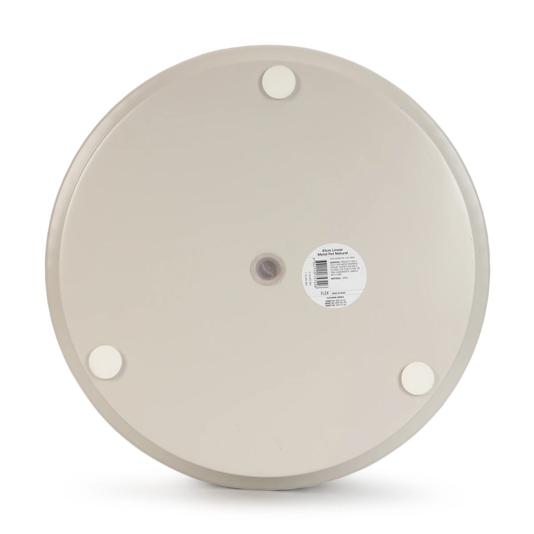 4 41cm Linear Metal Pot - Natural, 4 of 4