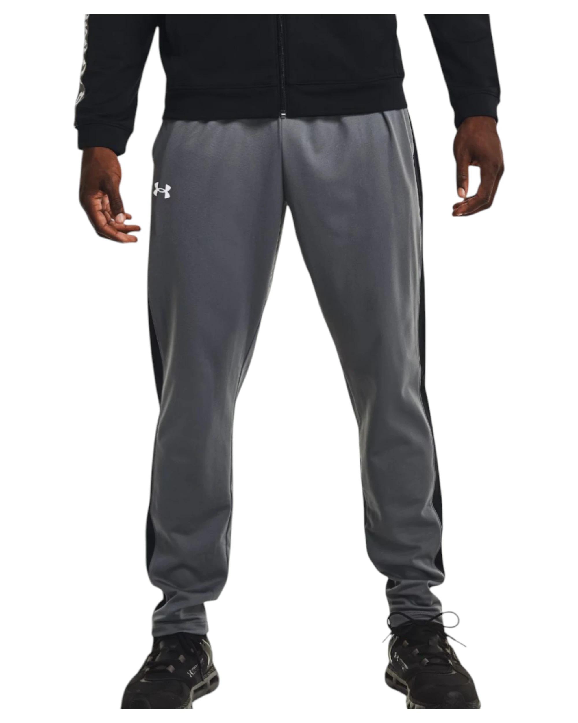 4 Under Armour Mens Brawler Pants Grey/Black Joggers Athletic Trackies GREY/BLACK, 4 of 6