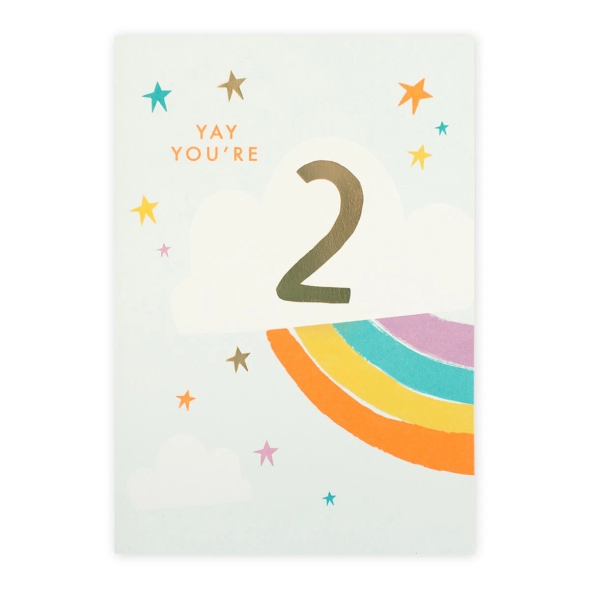 3 Connections from Hallmark 2nd Birthday Card - Cloud and Rainbow, 3 of 3