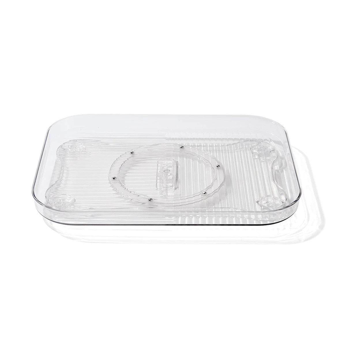 8 Clear Rectangular Turntable, 8 of 10