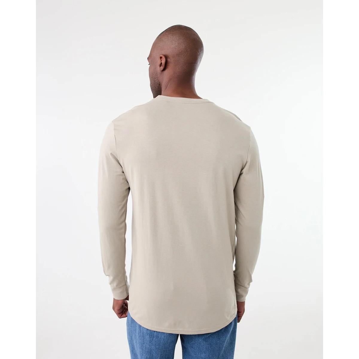 3 Long Sleeve Longline T-shirt Bge Khaki, 3 of 6