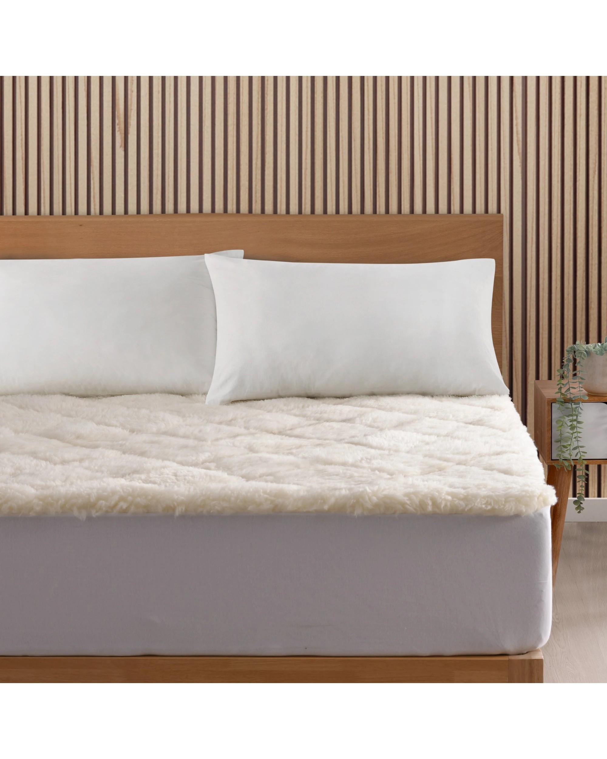 4 Natural Home All Season Wool Reversible Underlay - King Single Bed - White, 4 of 9