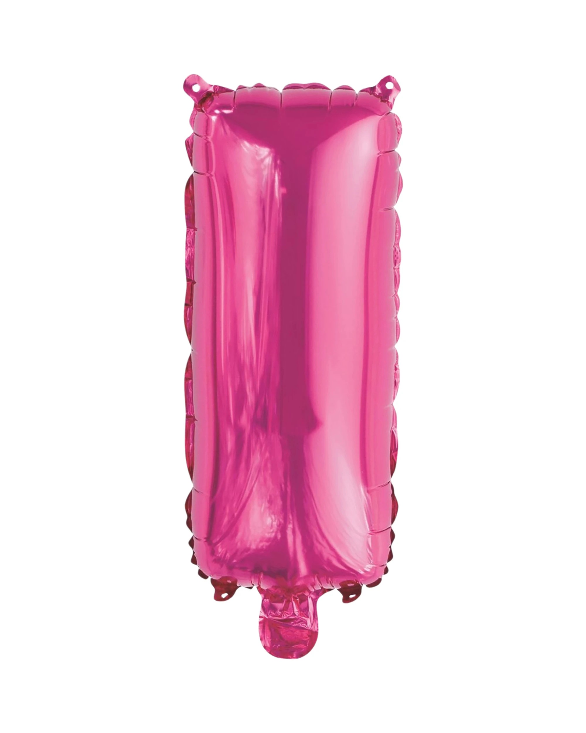 1 Meteor Letter I Hot Foil Air Fill Balloon 35.5cm - Pink, 1 of 2