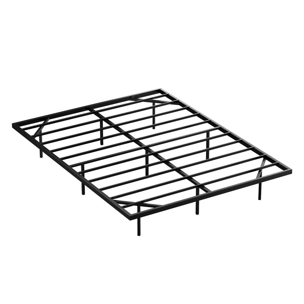 1 Artiss Queen Bed Frame,Floating Metal Bed Frame with Smart LED Lights - Sturdy Metal Platform Bed Base - Black, 1 of 7