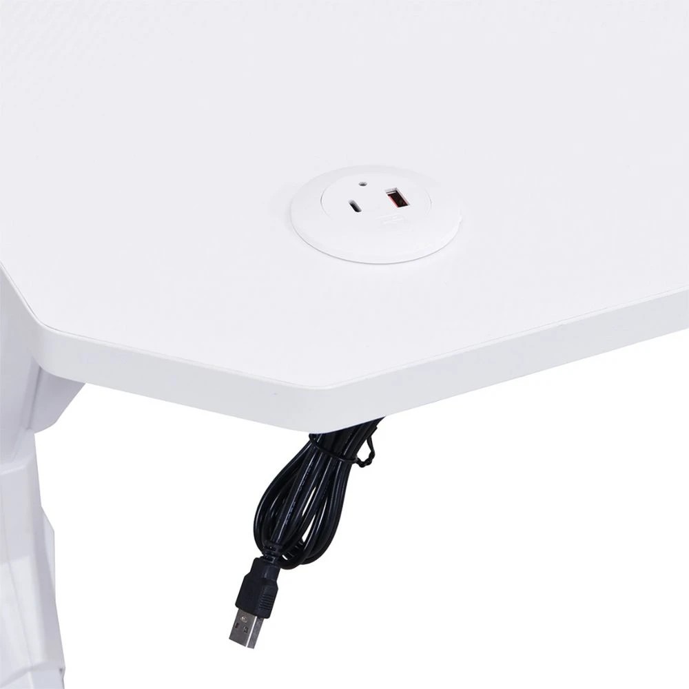 7 Typhoon Viper Gaming Desk 1500mm White Desks, Tables and Workstations, 7 of 10