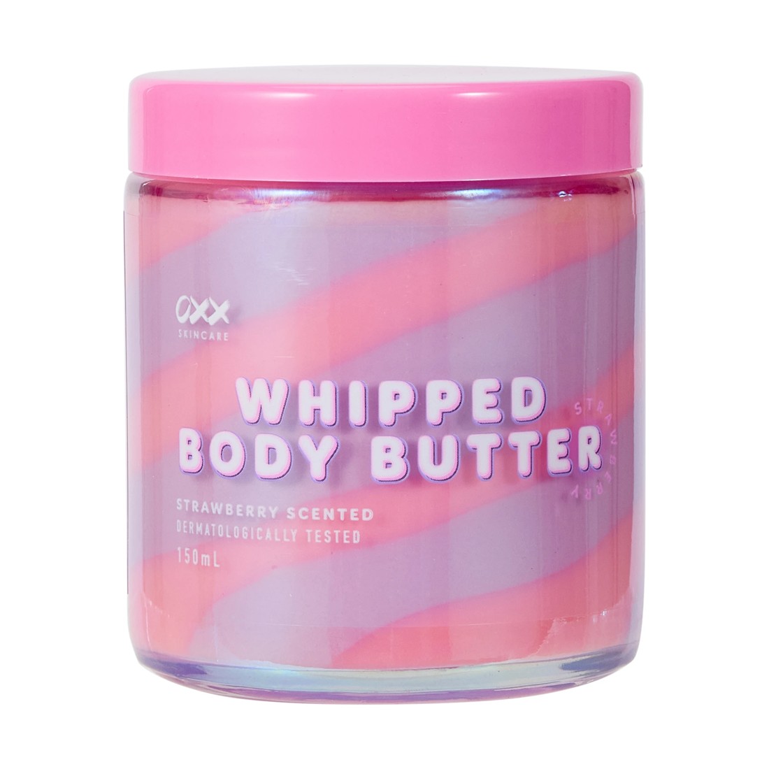 1 OXX Skincare Whipped Body Butter 150ml - Strawberry Scented, 1 of 3