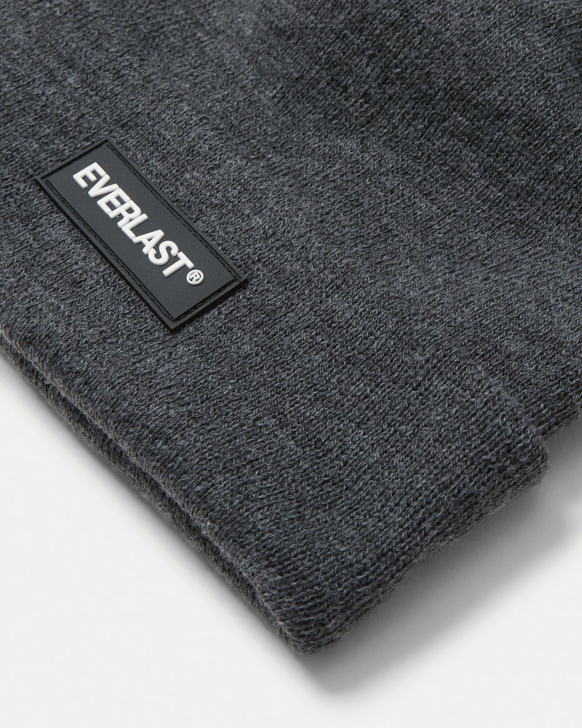 3 Everlast Mens Badge Beanie Gry Drkish, 3 of 3