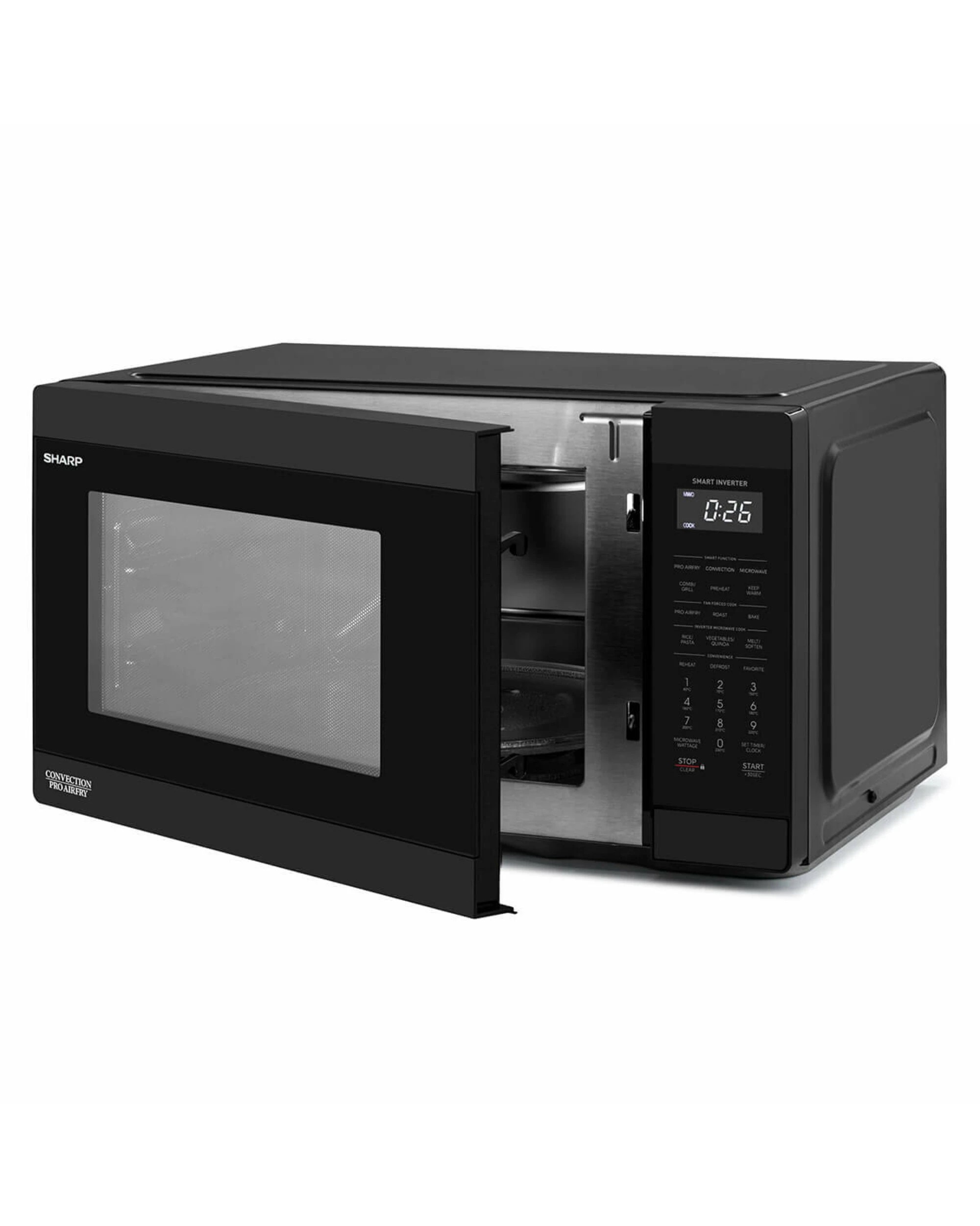 5 Sharp 26L 1000W Inverter Microwave with Convection and Pro Airfry Black, 5 of 5