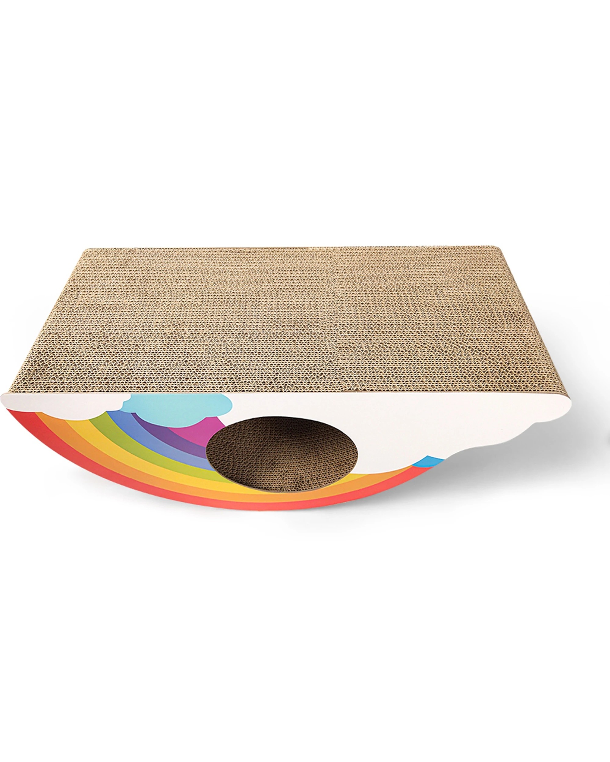 2 Zodiac Rainbow Pet Cat 57x29cm Scratcher Play Furniture Durable Corrugated Cardboard - Multi, 2 of 3