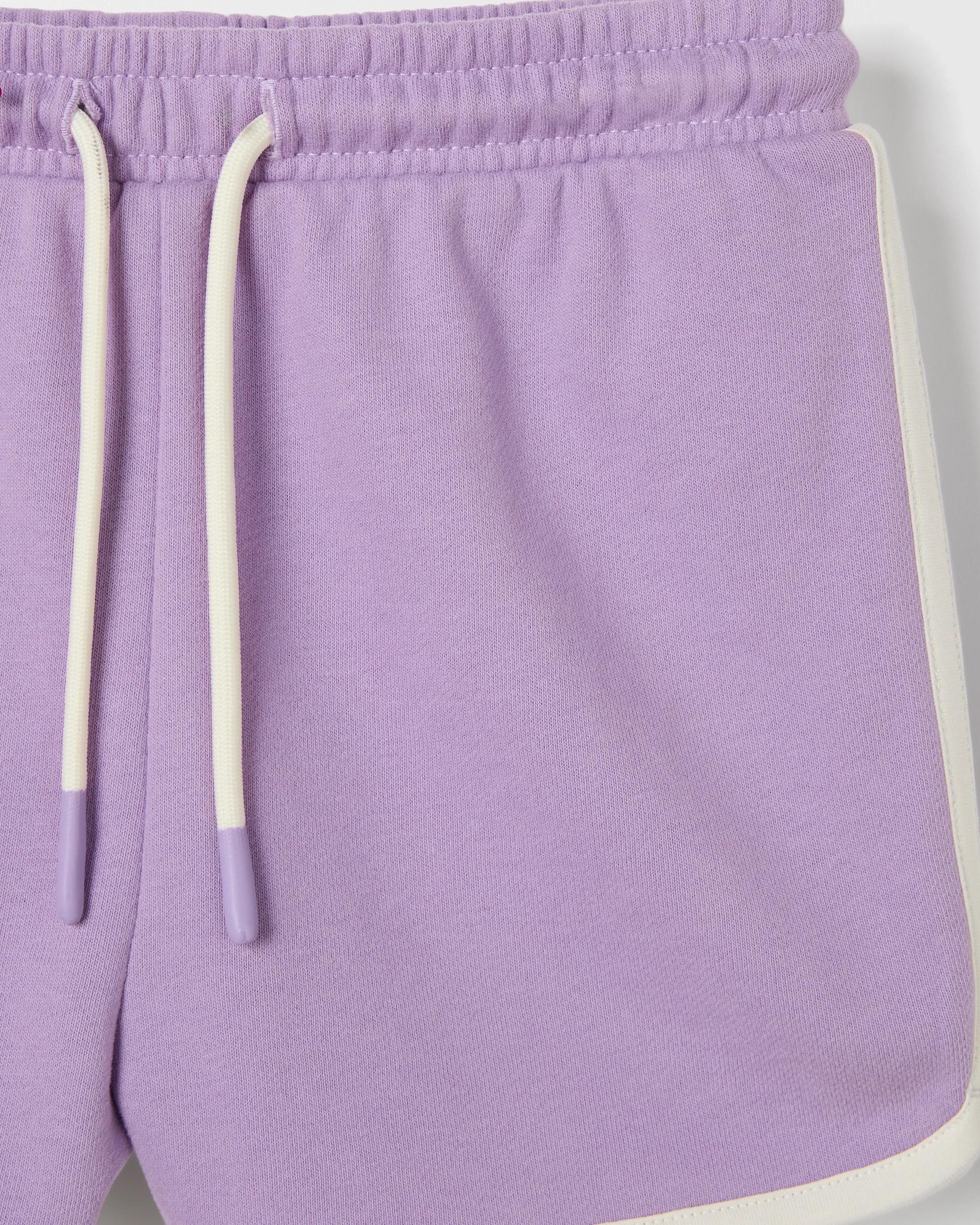 2 Target Kids Australian Cotton Blend Fashion Dolphin Hem Knit Shorts PURPLE, 2 of 2
