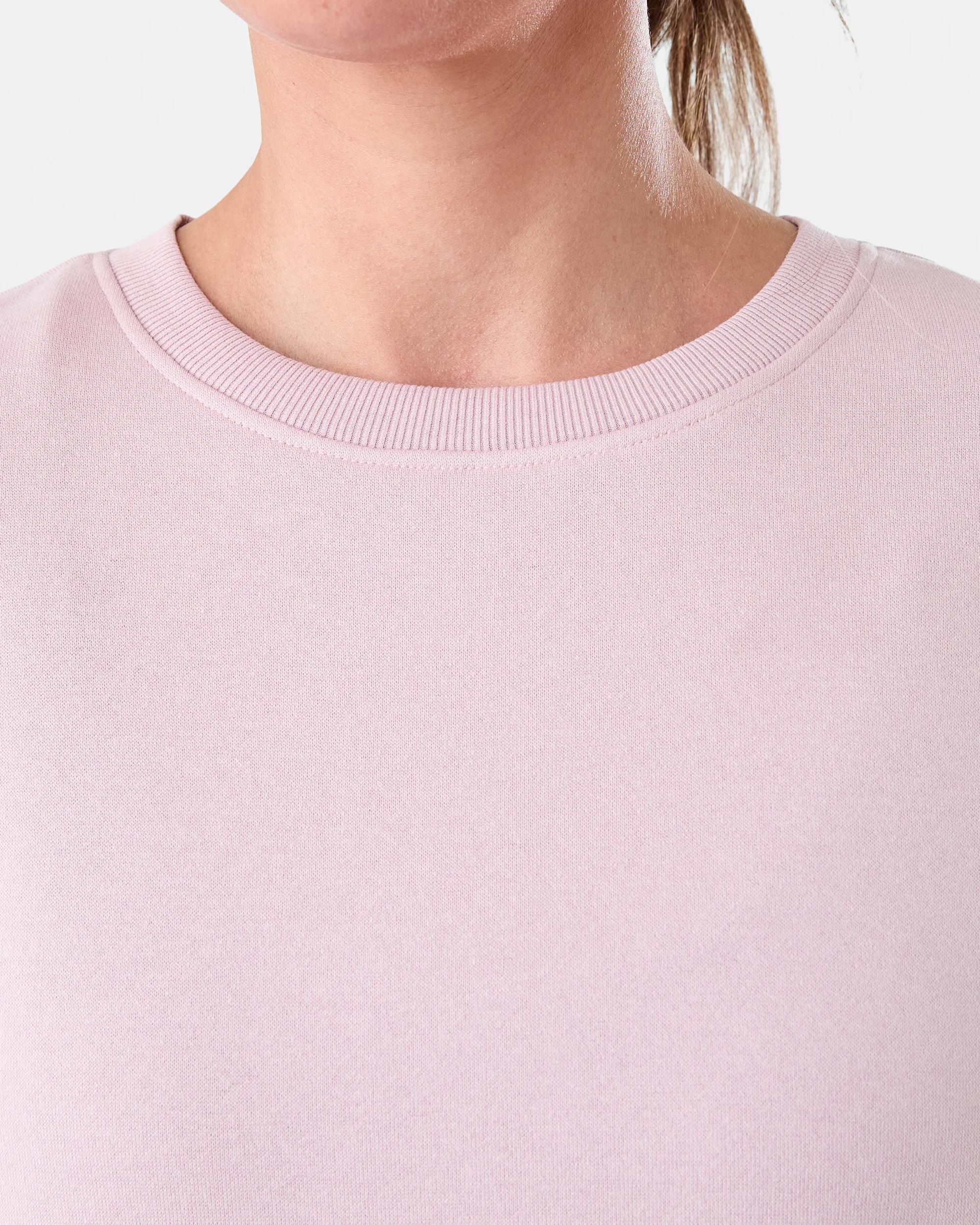 5 Active Womens Basic Crew Neck Sweatshirt Sol B Pink, 5 of 7