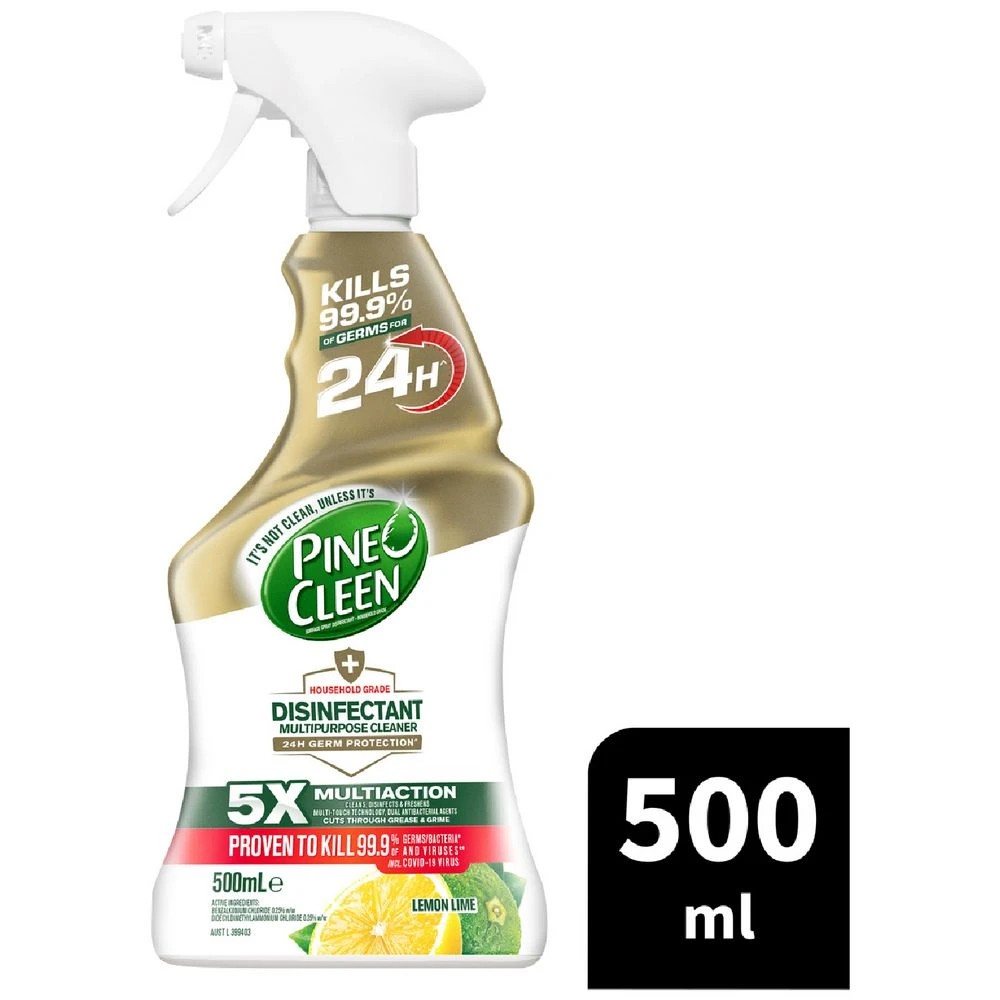 4 Pine O Cleen 24H Protection Disinfectant Lemon Lime 500mL, 4 of 4