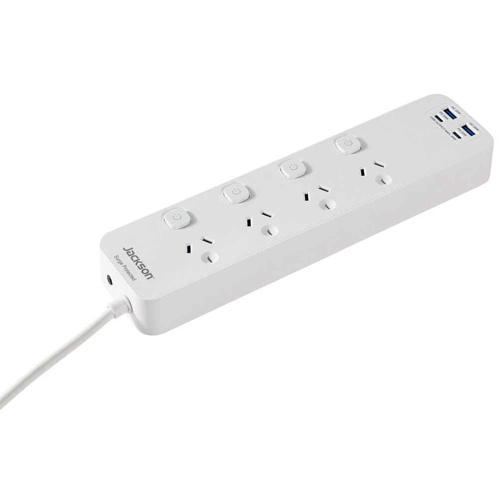 3 Jackson Rapid Charge PD20W USB-C Switched 4 Plug Powerboard, 3 of 5