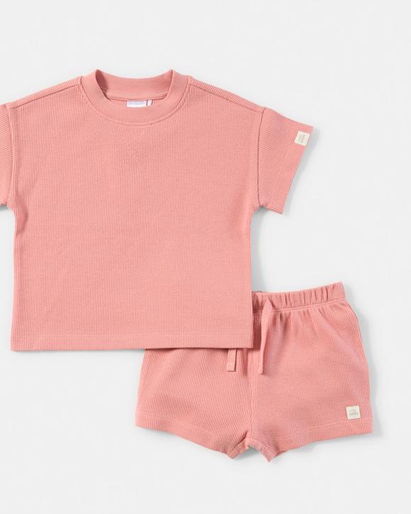 Short Sleeve Textured Set